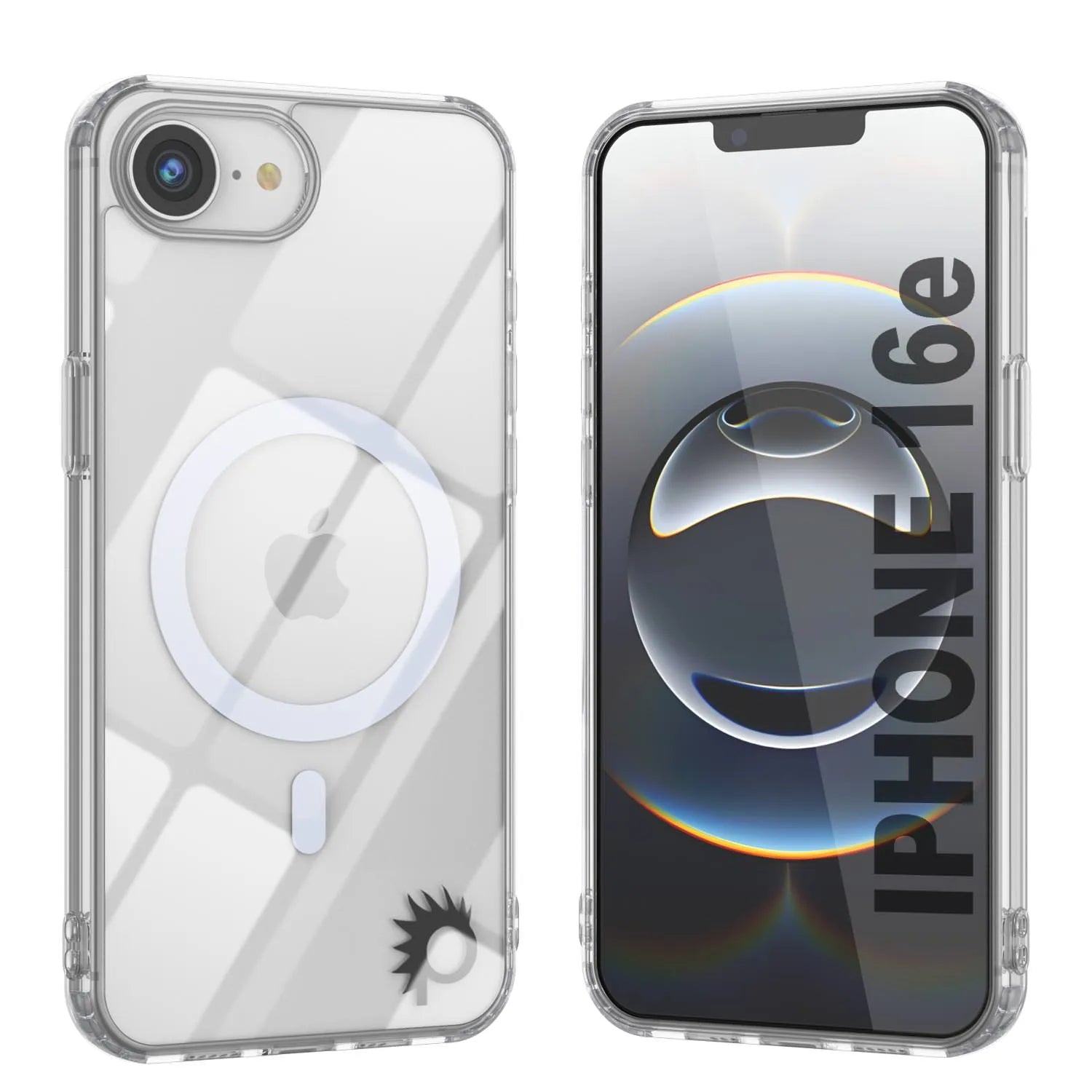 Punkcase iPhone 16e Magnetic Wireless Charging Case [ClearMag Series][Clear]