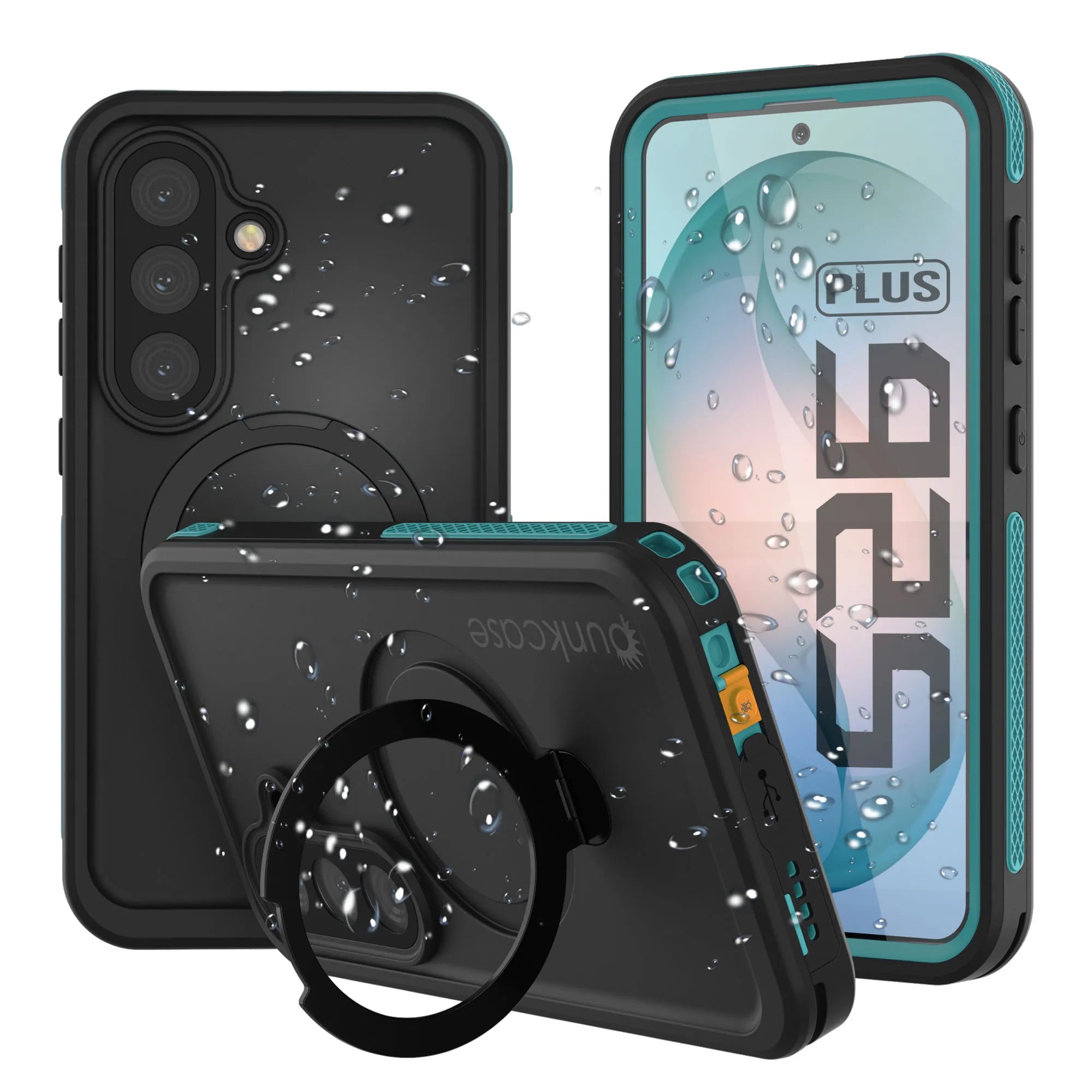 Galaxy S26 Plus Waterproof Case [Kickstud 2.0 Series] Protective IP68 Cover W/Screen Protector & Kickstand [Teal]