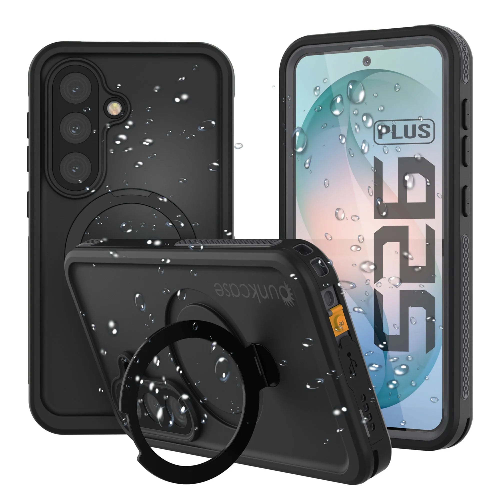 Galaxy S26 Plus Waterproof Case [Kickstud 2.0 Series] Protective IP68 Cover W/Screen Protector & Kickstand [Grey]