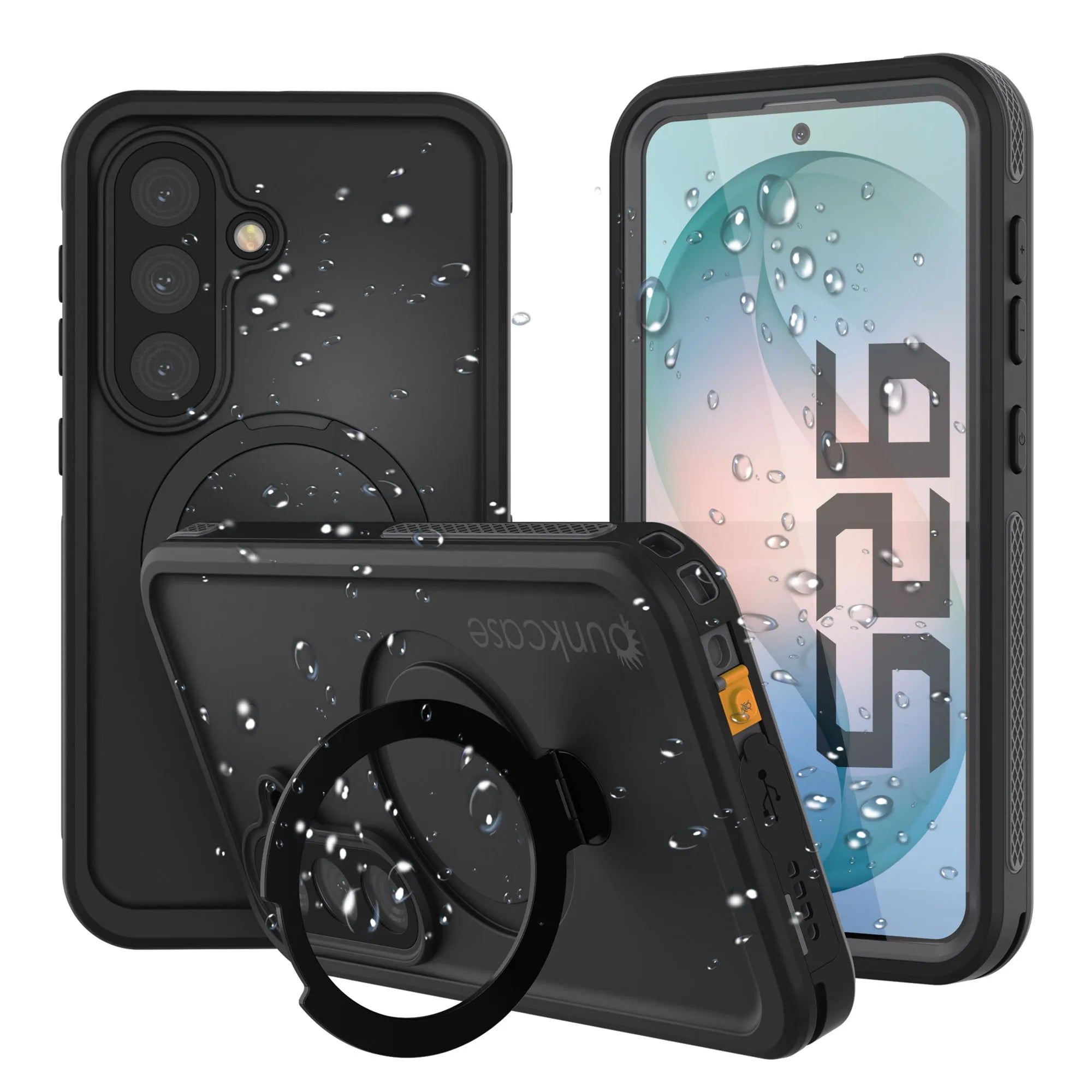Galaxy S26 Waterproof Case [Kickstud 2.0 Series] Protective IP68 Cover W/Screen Protector & Kickstand [Grey]