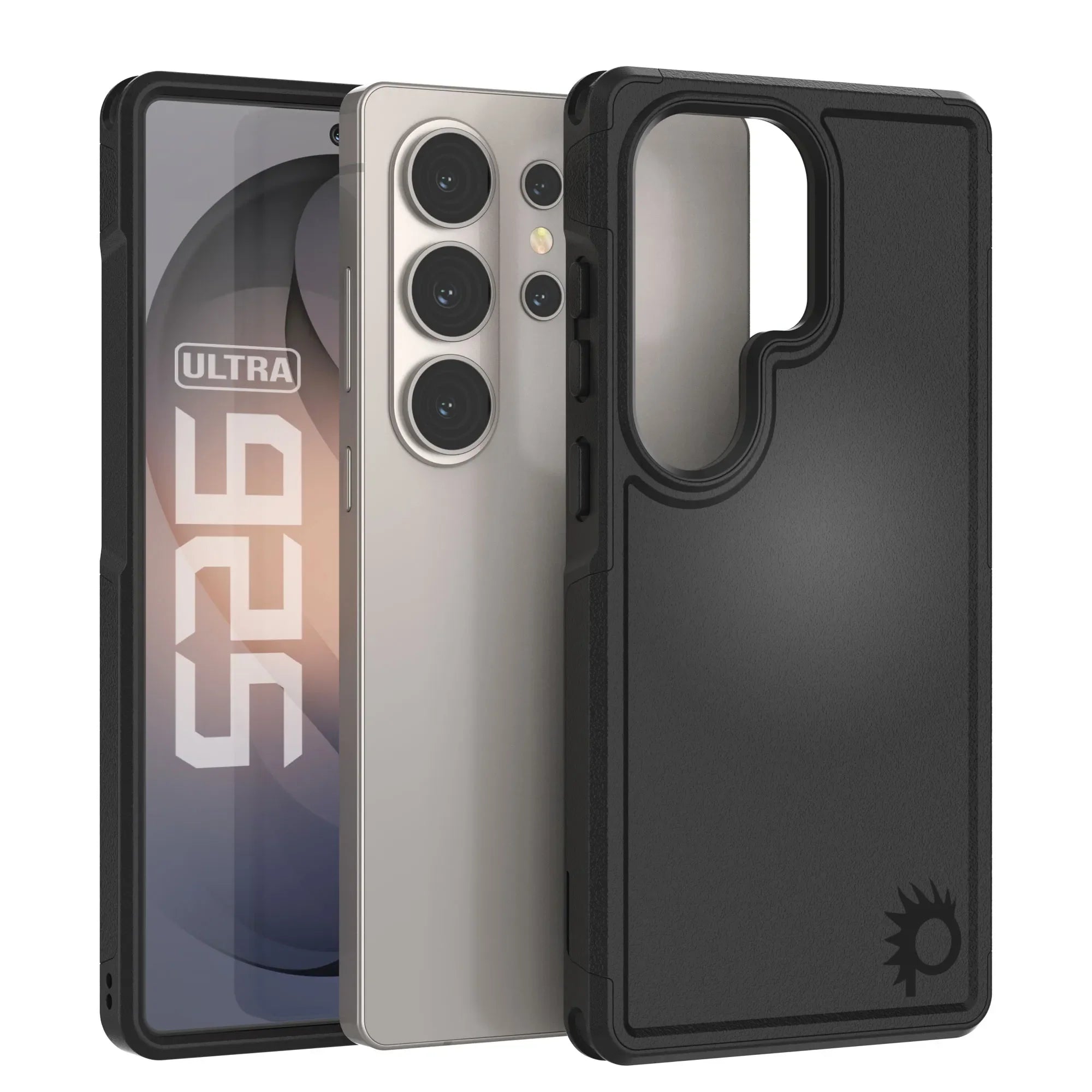 PunkCase Galaxy S26 Ultra Case, [Spartan 2.0 Series] Clear Rugged Heavy Duty Cover [Black]