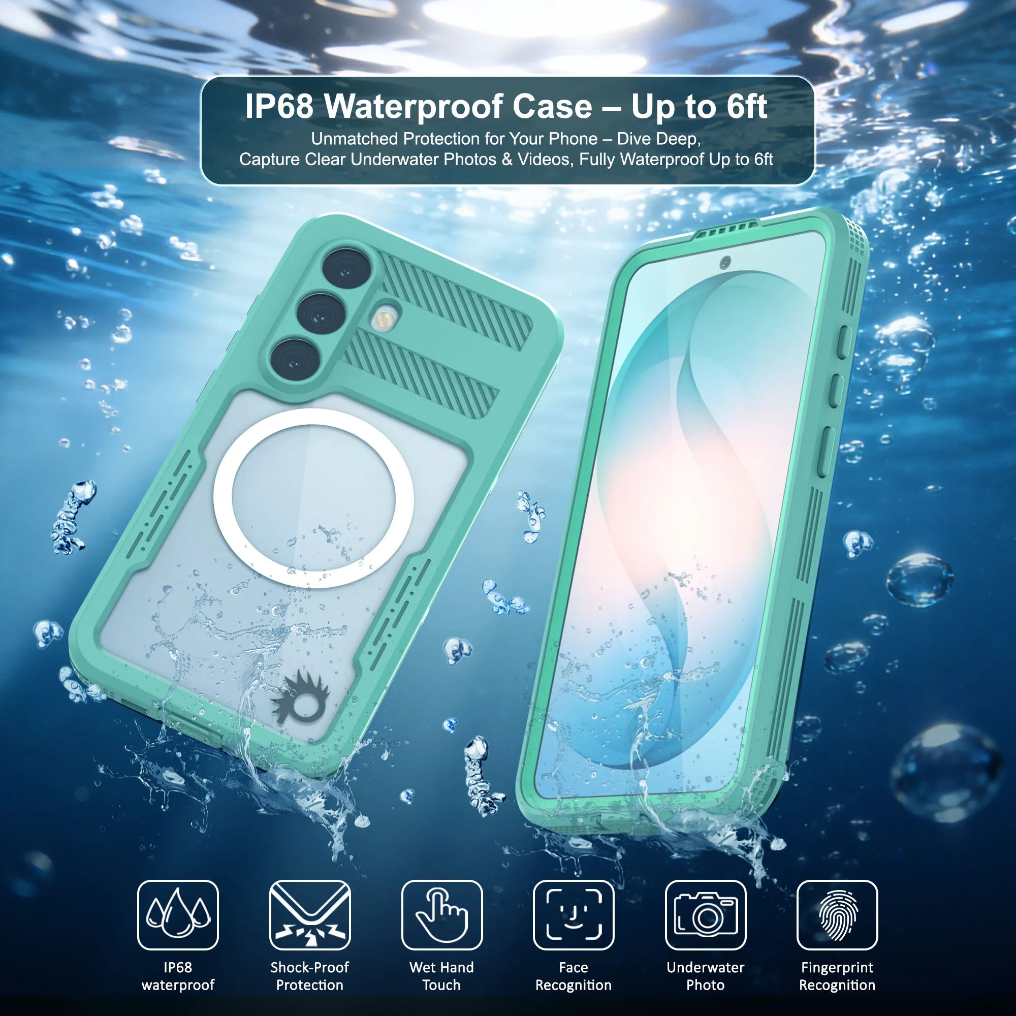 Galaxy S26+ Plus Waterproof Case [Alpine 2.0 Series] [Slim Fit] [IP68 Certified] [Shockproof] [Teal]