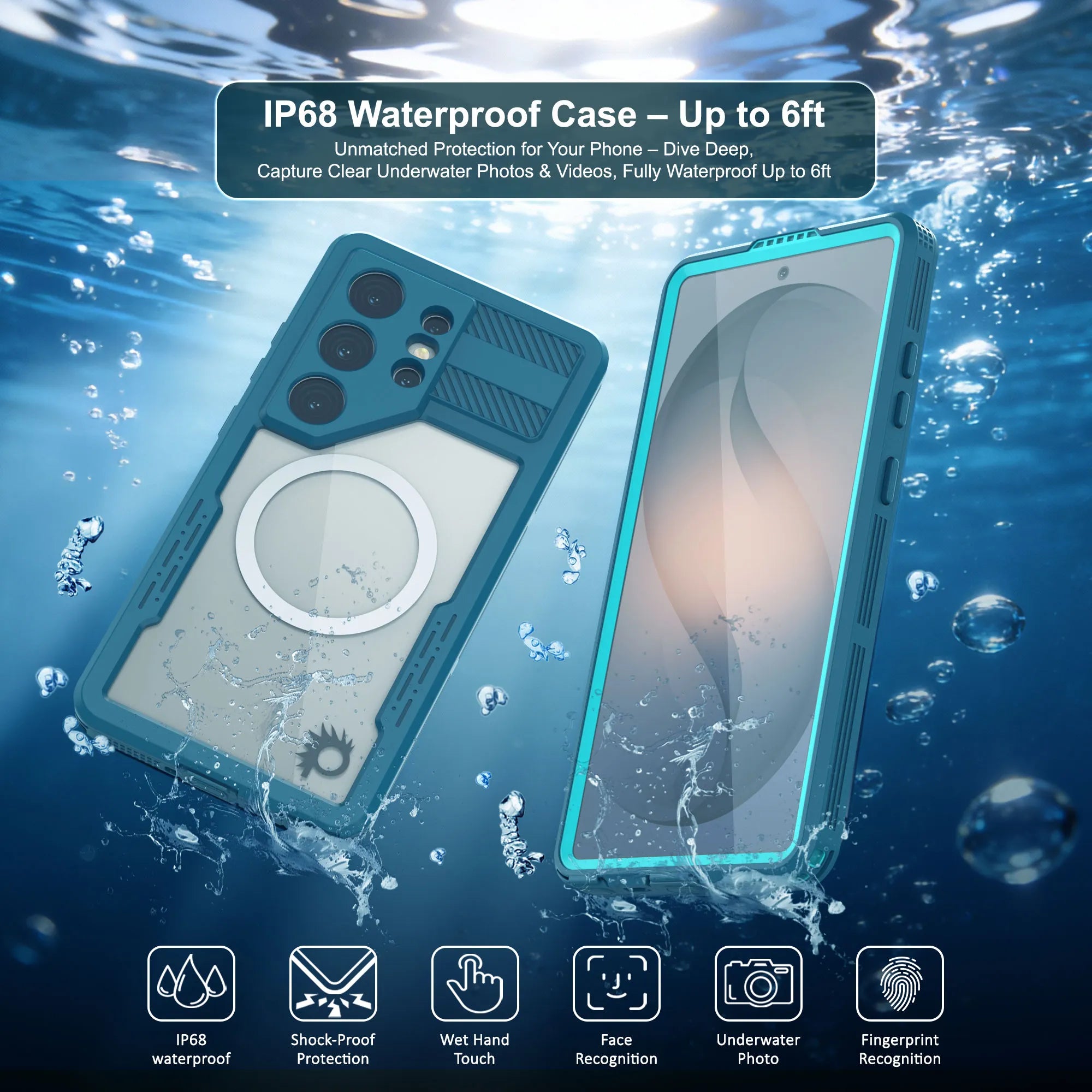 Galaxy S26 Ultra Waterproof Case [Alpine 2.0 Series] [Slim Fit] [IP68 Certified] [Shockproof] [Blue]