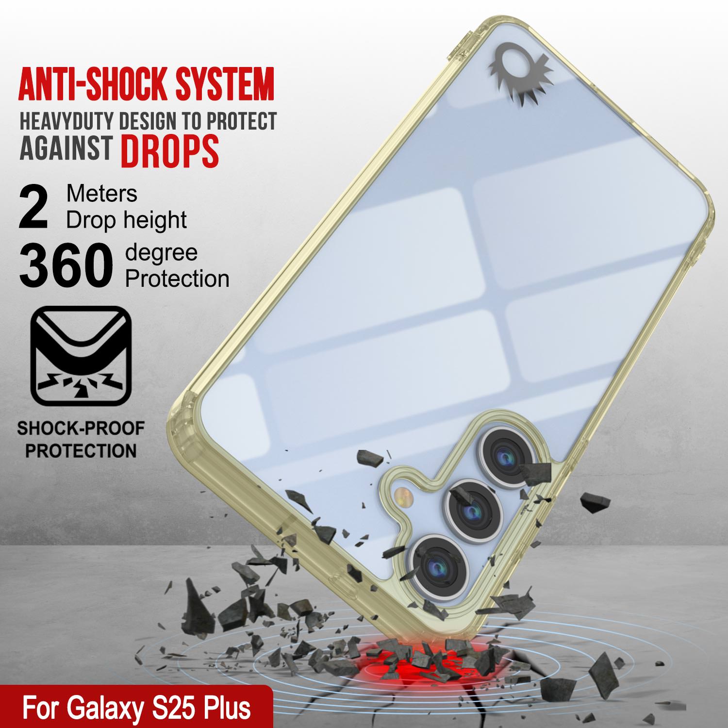 Galaxy S25 Plus Case [Clear Acrylic Series] [Non-Slip] For Galaxy S25 Plus [Yellow]