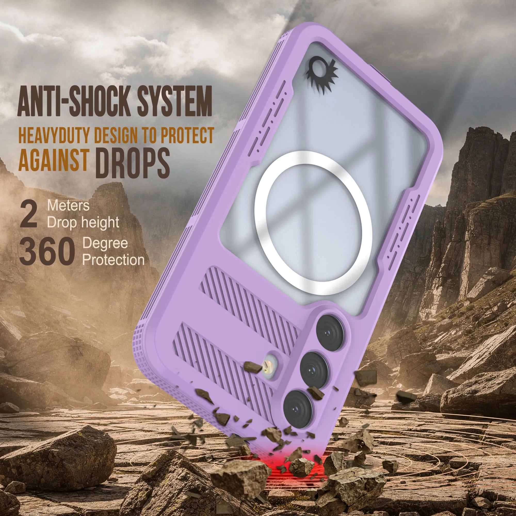Galaxy S26+ Plus Waterproof Case [Alpine 2.0 Series] [Slim Fit] [IP68 Certified] [Shockproof] [Lilac]