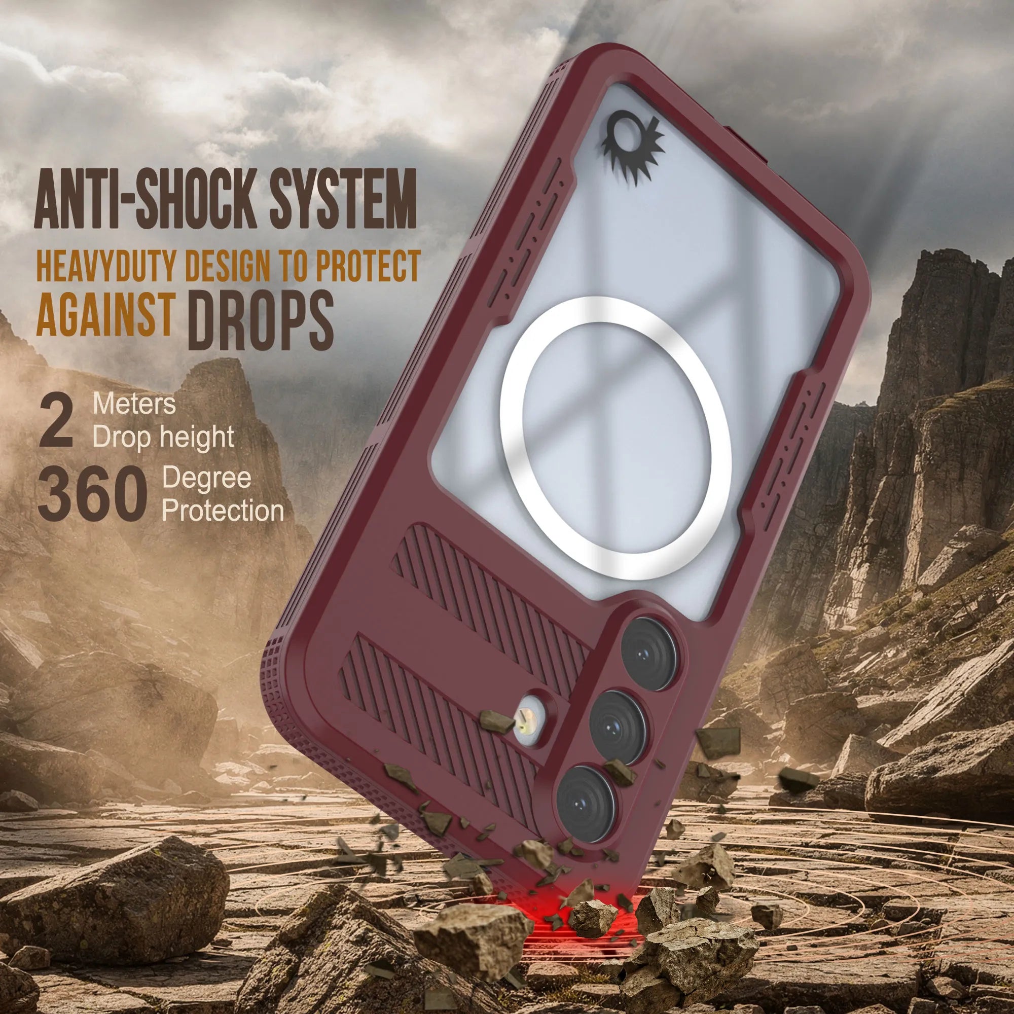 Galaxy S26+ Plus Waterproof Case [Alpine 2.0 Series] [Slim Fit] [IP68 Certified] [Shockproof] [Rose]