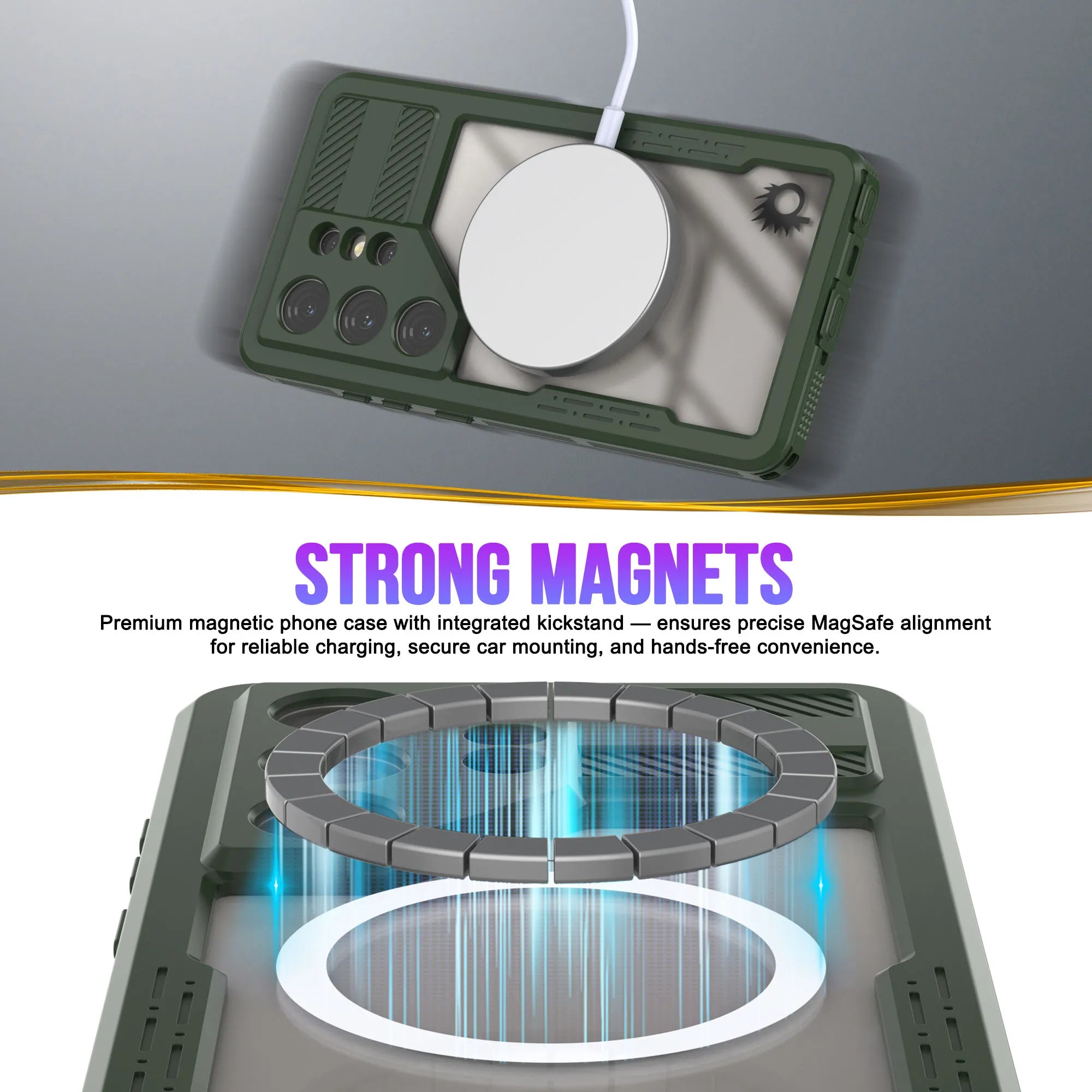 Galaxy S26 Ultra Waterproof Case [Alpine 2.0 Series] [Slim Fit] [IP68 Certified] [Shockproof] [Green]