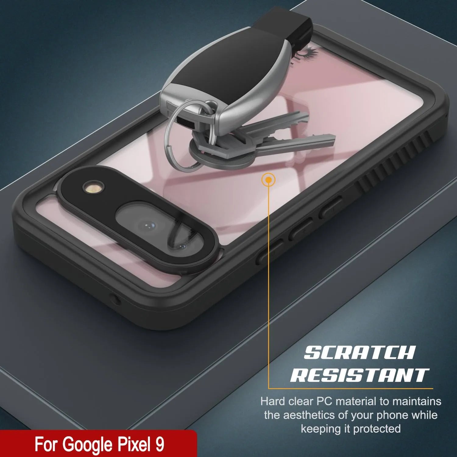 Google Pixel 9  Waterproof Case, Punkcase [Extreme Series] Armor Cover W/ Built In Screen Protector [Pink]