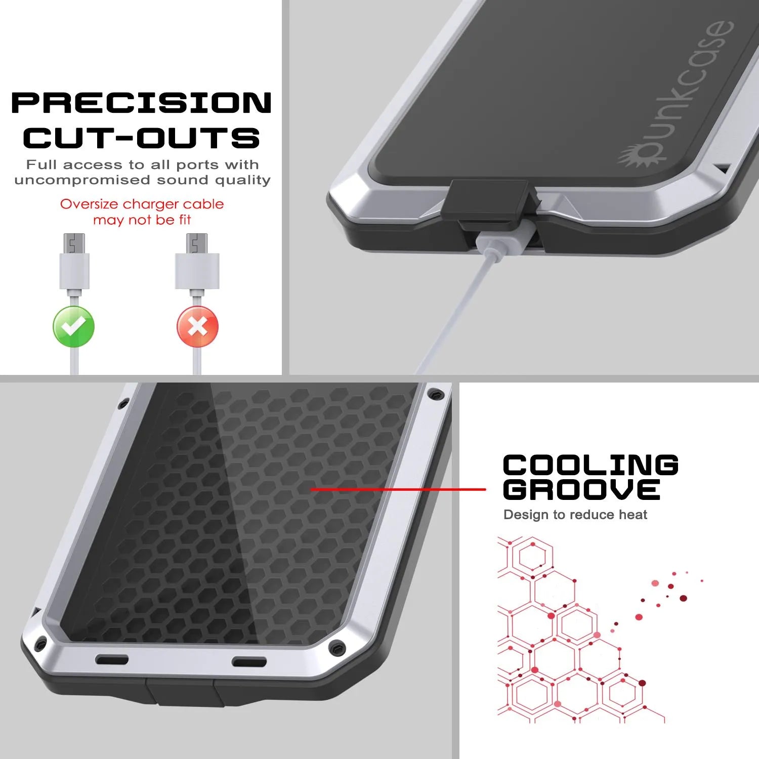 iPhone 17 Pro Max Metal Case, Heavy Duty Military Grade Armor Cover [shock proof] Full Body Hard [White]