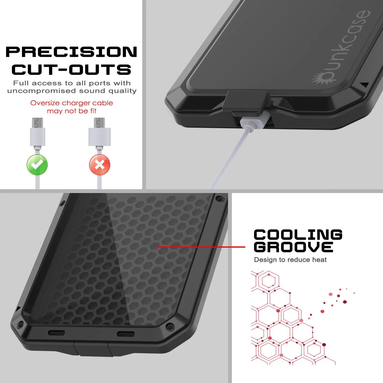 iPhone 17 Metal Case, Heavy Duty Military Grade Armor Cover [shock proof] Full Body Hard [Black]