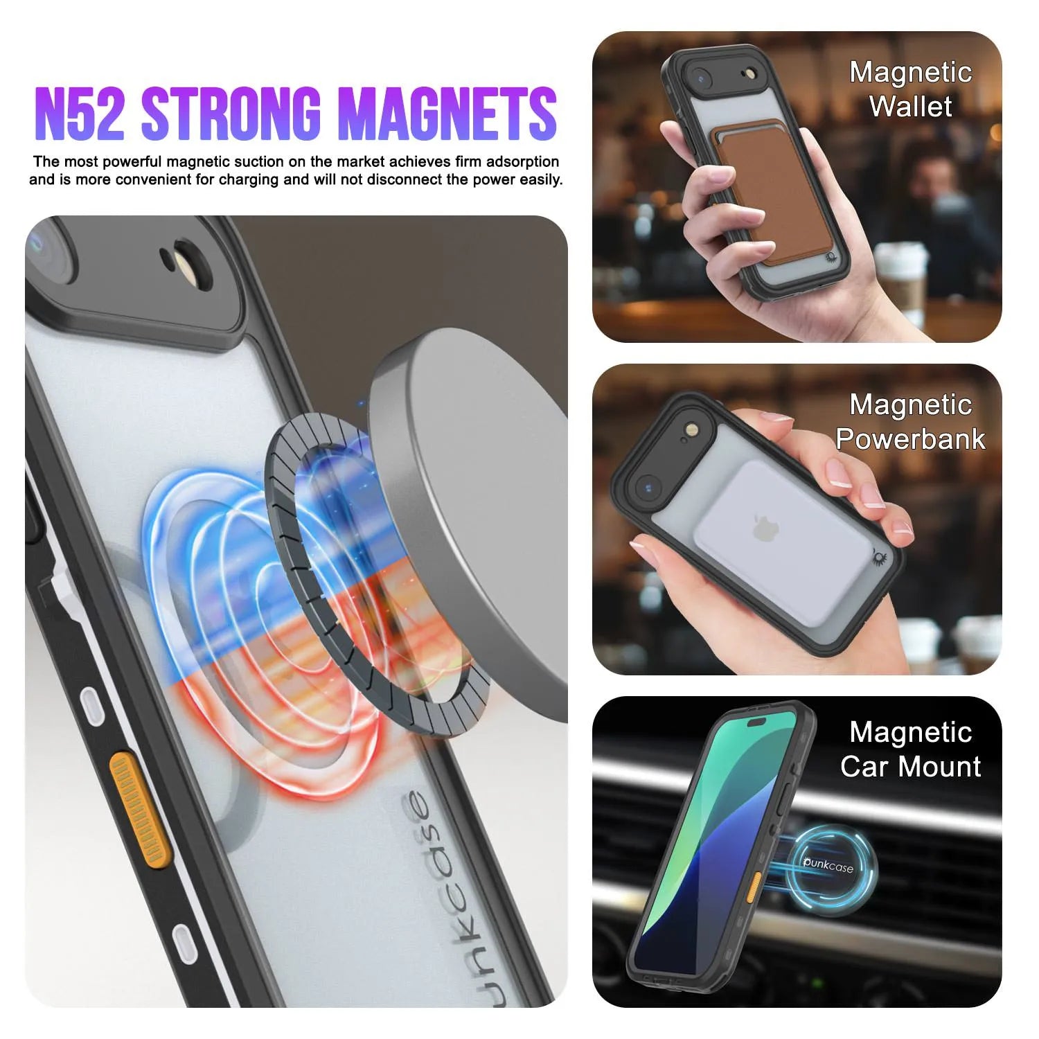 iPhone 17 Air Waterproof IP68 Case, Punkcase [White] [StudStar Series] [Slim Fit] [Dirtproof]