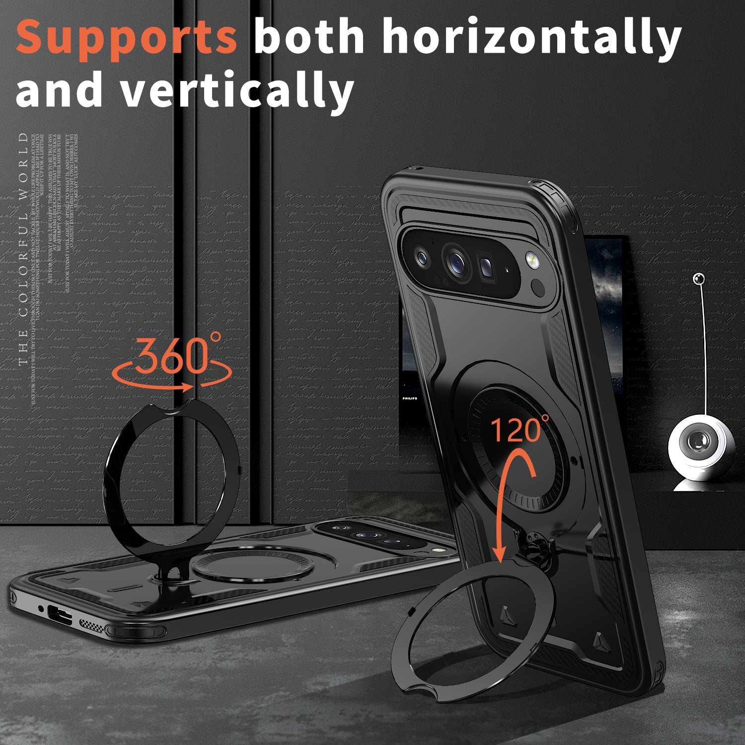 Google Pixel 10 Pro Case Magnetix 2.0 w/ Kickstand [Black]