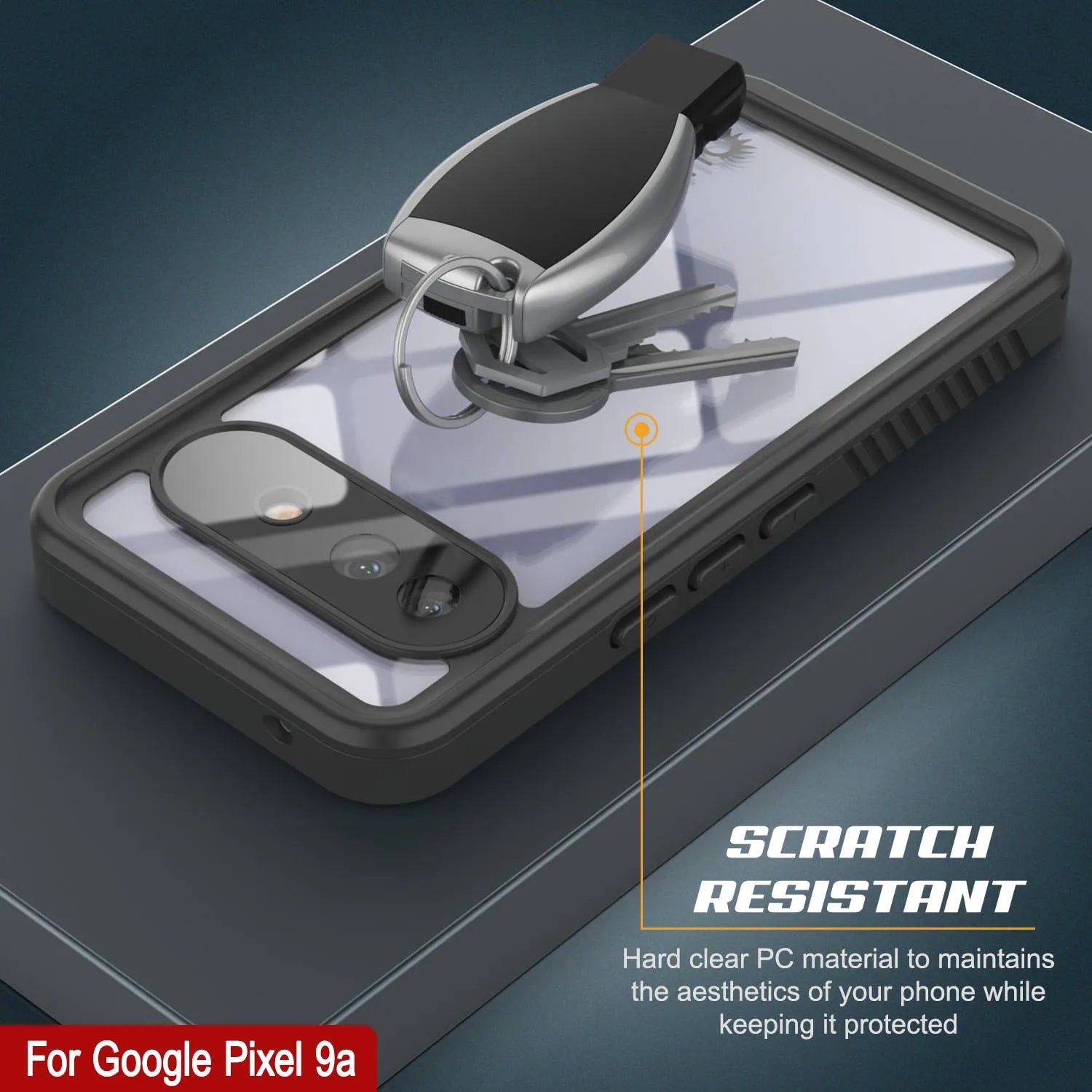 Google Pixel 9a Waterproof Case, Punkcase [Extreme Series] Armor Cover W/ Built In Screen Protector [Yellow]