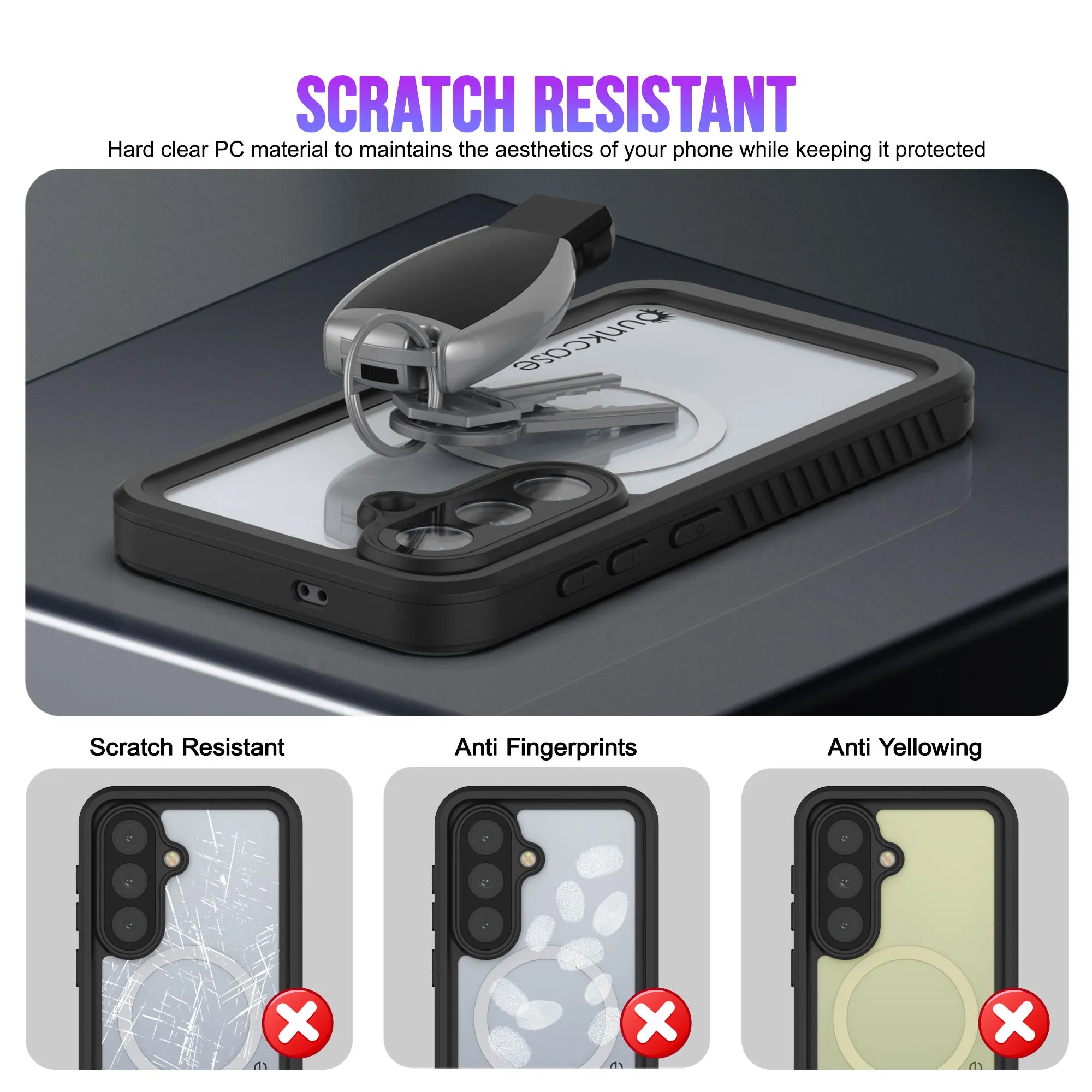 Galaxy S26 Plus Waterproof Case, Punkcase [Extreme Mag Series] Armor Cover W/ Built In Screen Protector [Blue]