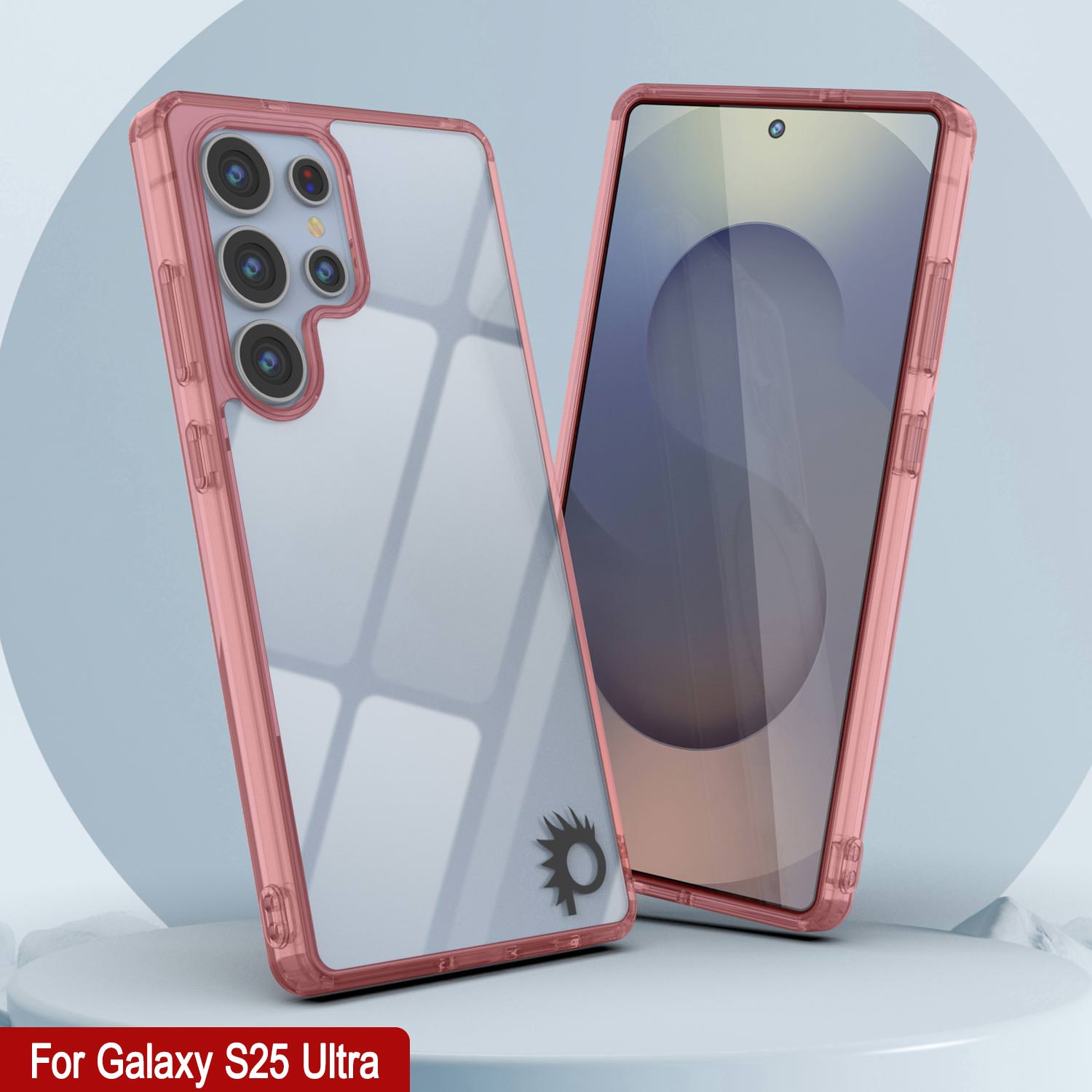 Galaxy S25 Ultra Case [Clear Acrylic Series] [Non-Slip] For Galaxy S25 Ultra [Red]