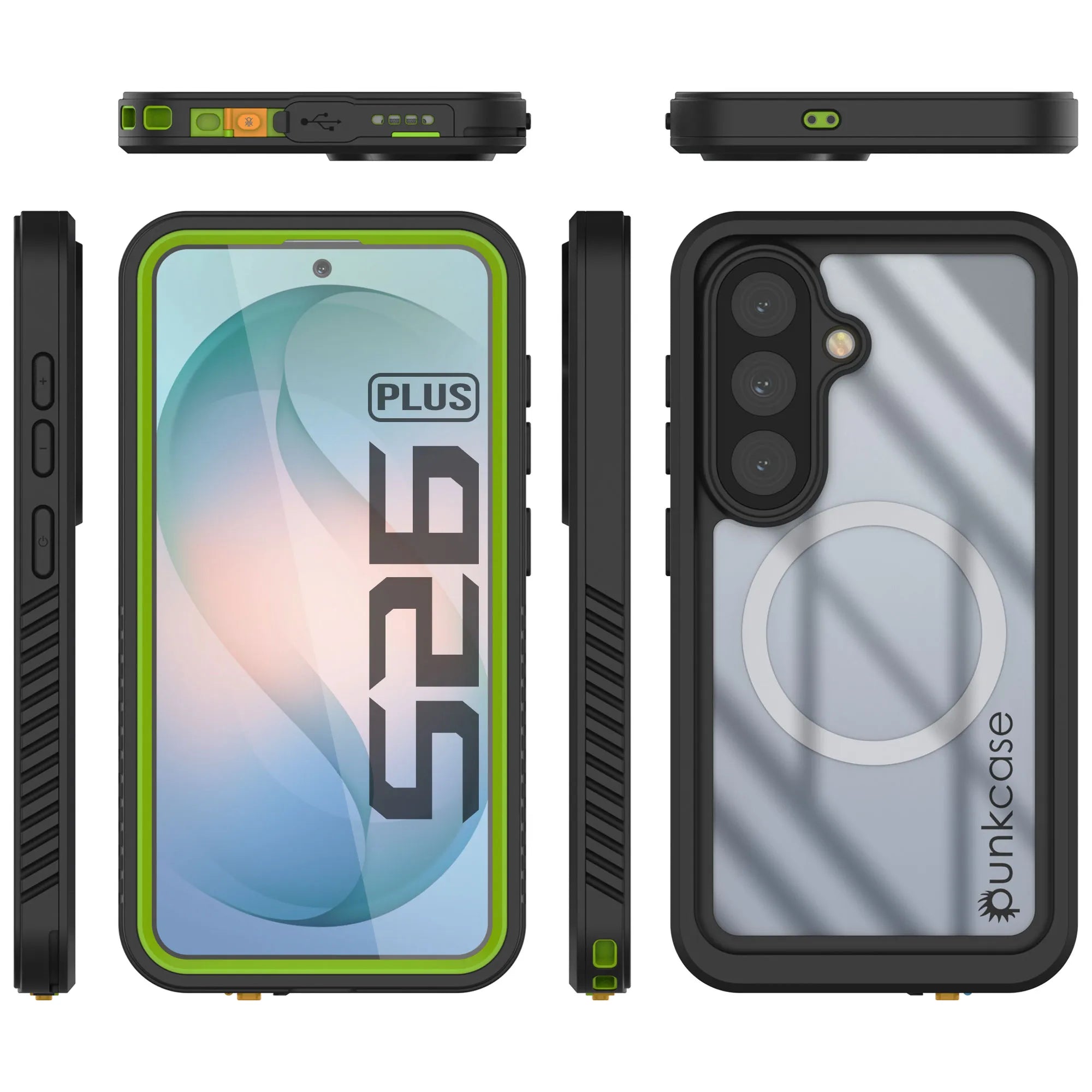 Galaxy S26 Plus Waterproof Case, Punkcase [Extreme Mag Series] Armor Cover W/ Built In Screen Protector [Green]