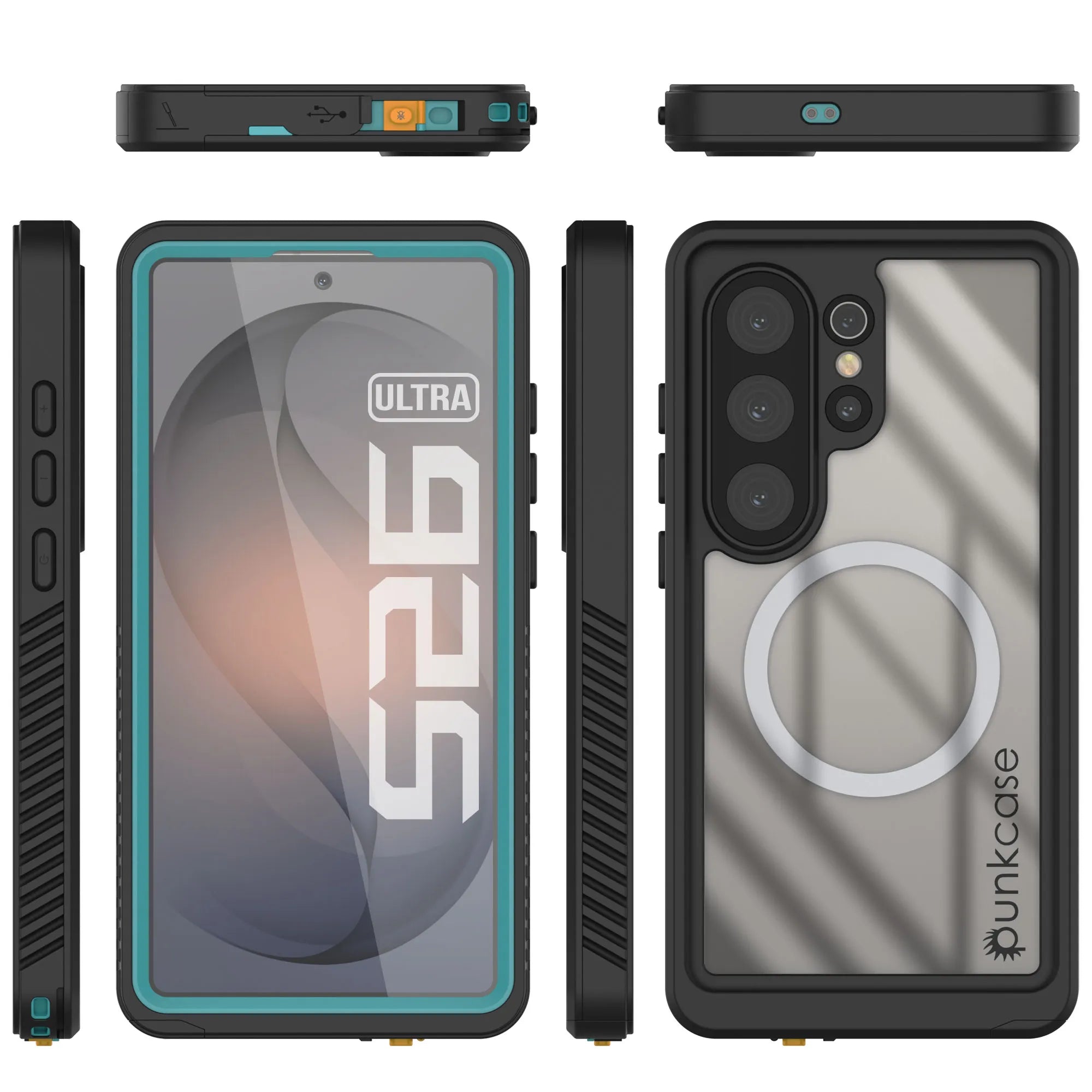 Galaxy S26 Ultra Waterproof Case, Punkcase [Extreme Mag Series] Armor Cover W/ Built In Screen Protector [Teal]