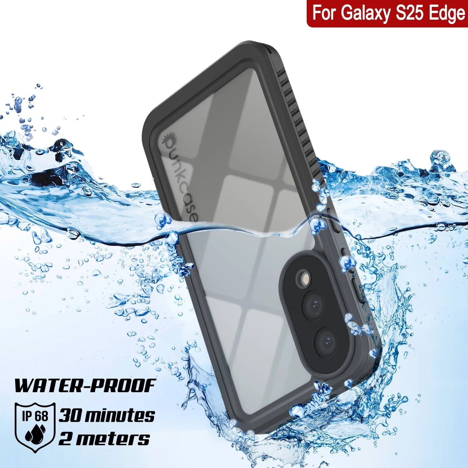 Galaxy S25 Edge Water/ Shockproof [Extreme Series] With Screen Protector Case [Pink]