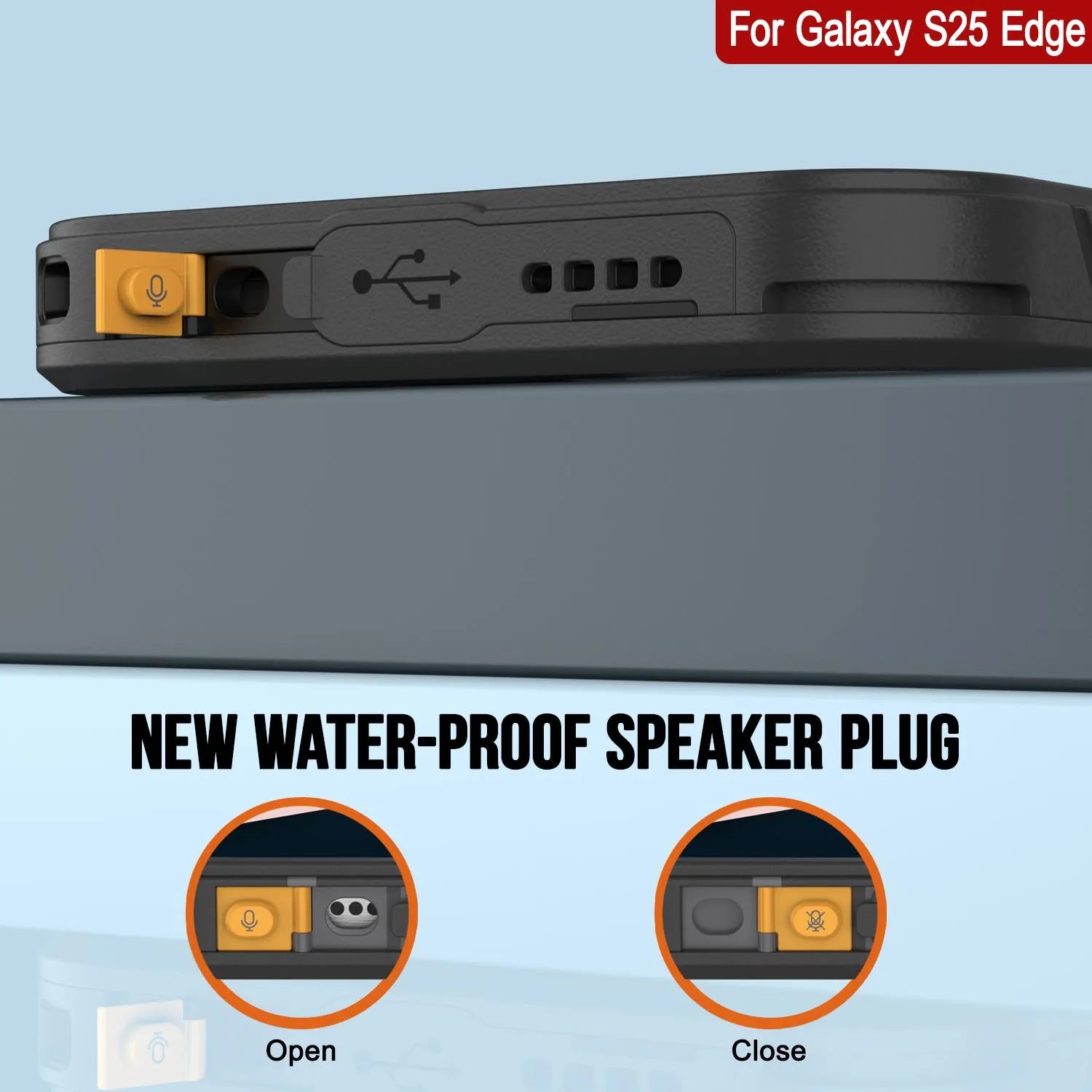 Galaxy S25 Edge Water/ Shockproof [Extreme Series] With Screen Protector Case [Teal]