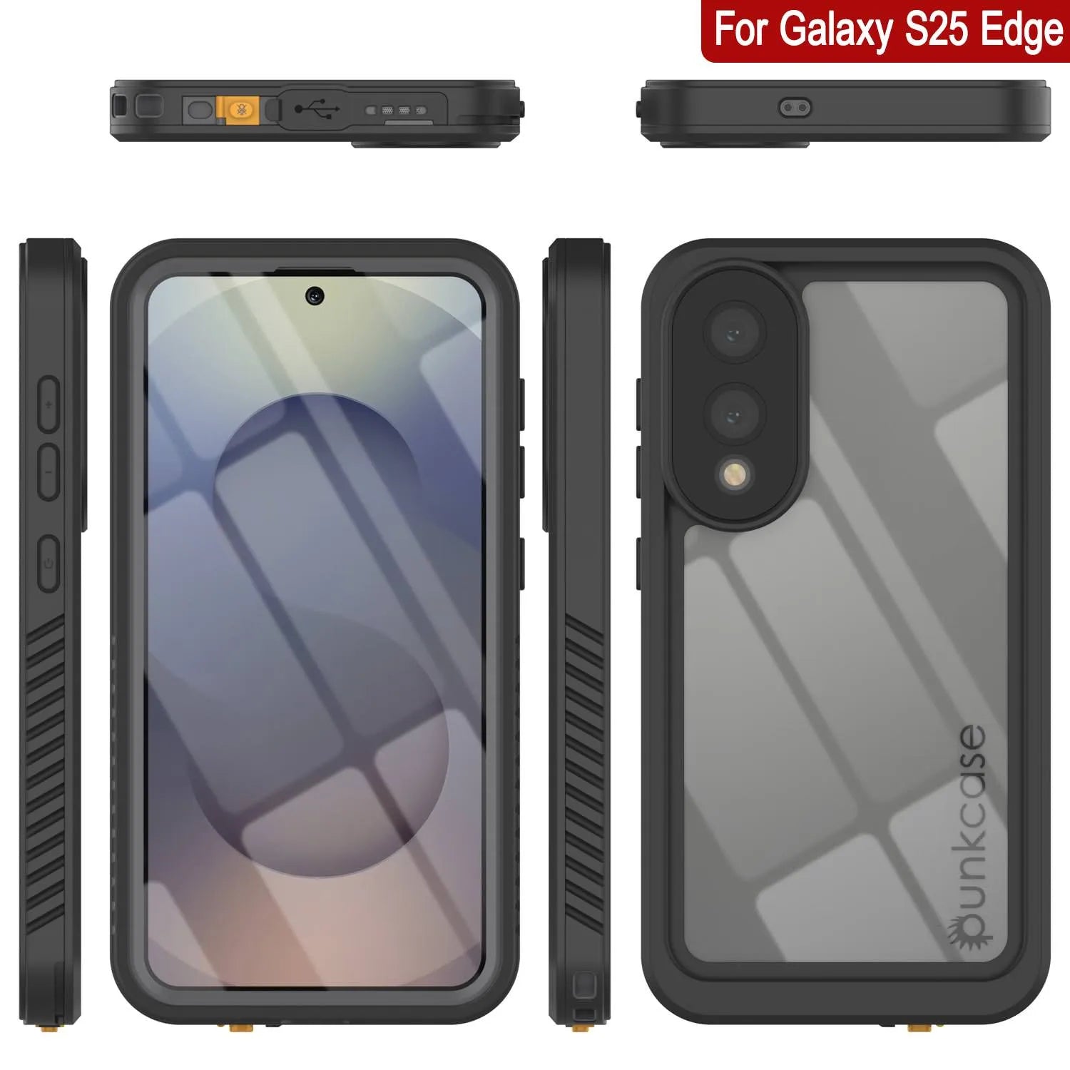 Galaxy S25 Edge Water/ Shockproof [Extreme Series] With Screen Protector Case [Navy Blue]