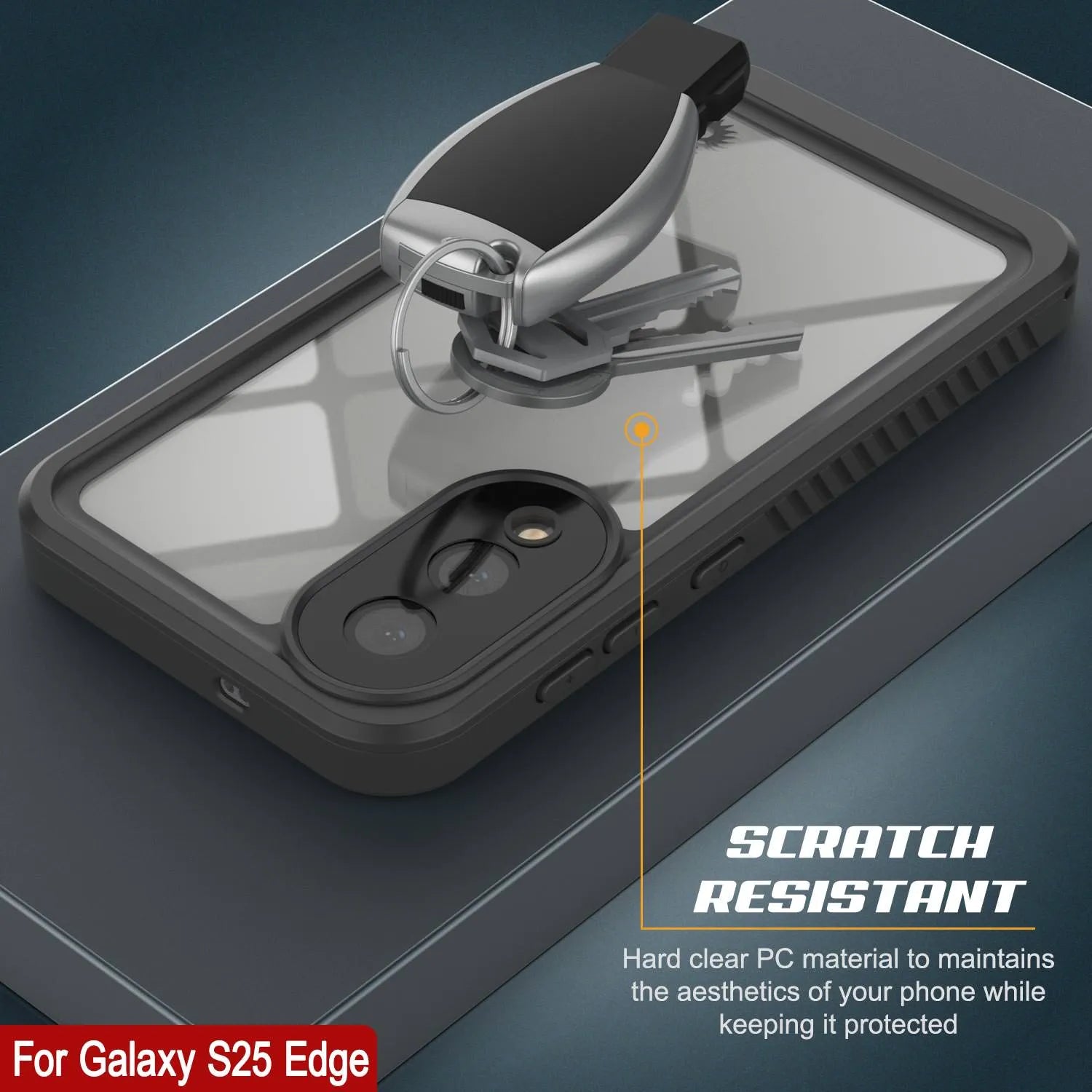 Galaxy S25 Edge Water/ Shockproof [Extreme Series] With Screen Protector Case [Navy Blue]