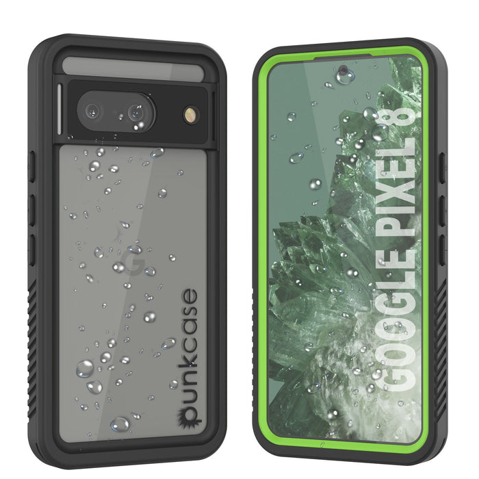 Google Pixel 9  Waterproof Case, Punkcase [Extreme Series] Armor Cover W/ Built In Screen Protector [Light Green]