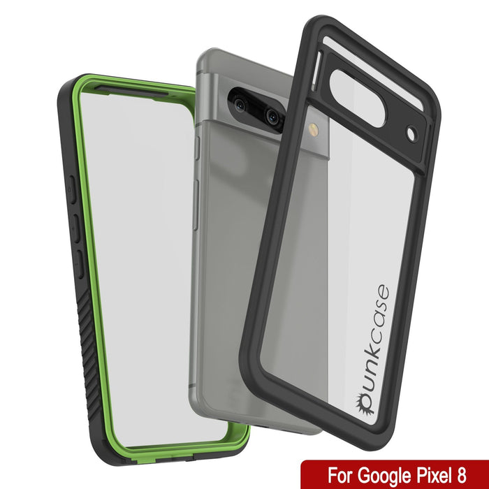 Google Pixel 9  Waterproof Case, Punkcase [Extreme Series] Armor Cover W/ Built In Screen Protector [Light Green]