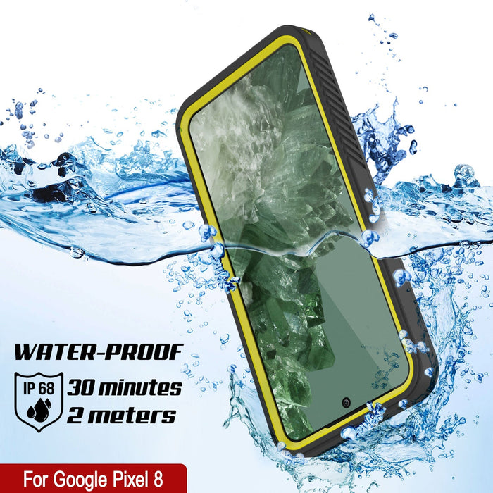 Google Pixel 9  Waterproof Case, Punkcase [Extreme Series] Armor Cover W/ Built In Screen Protector [Yellow]