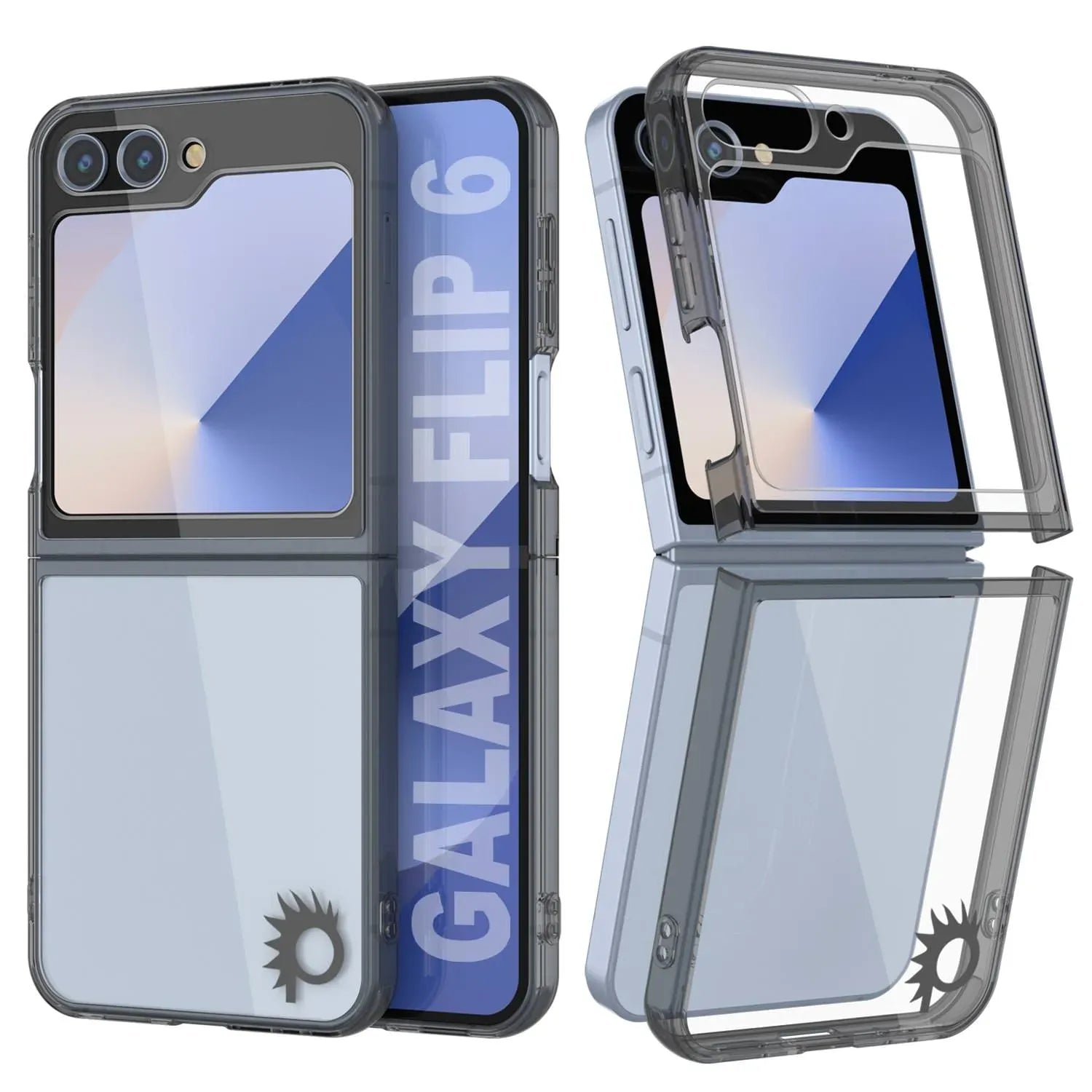 Galaxy Z Flip6 Case [Clear Acrylic Series] [Non-Slip] For Galaxy Z Flip6 [Black]