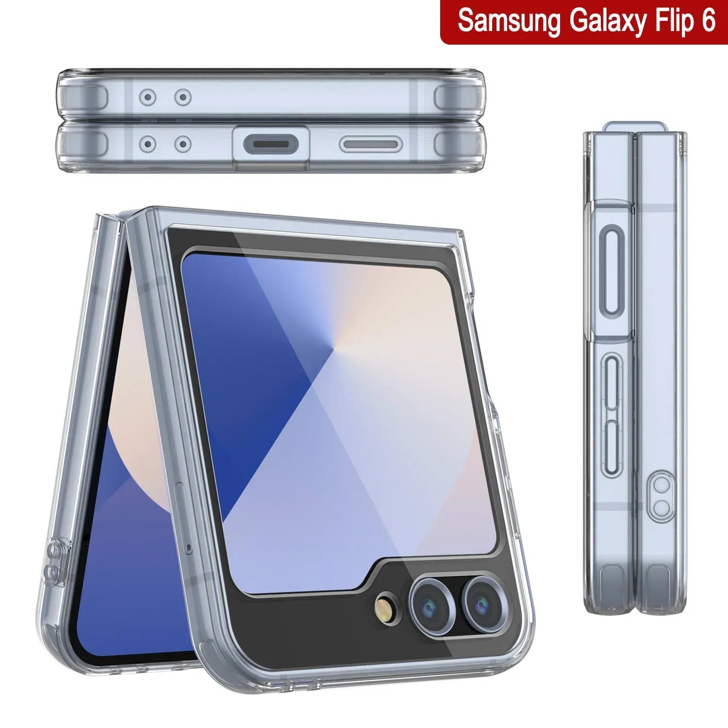 Galaxy Z Flip6 Case [Clear Acrylic Series] [Non-Slip] For Galaxy Z Flip6 [Clear]