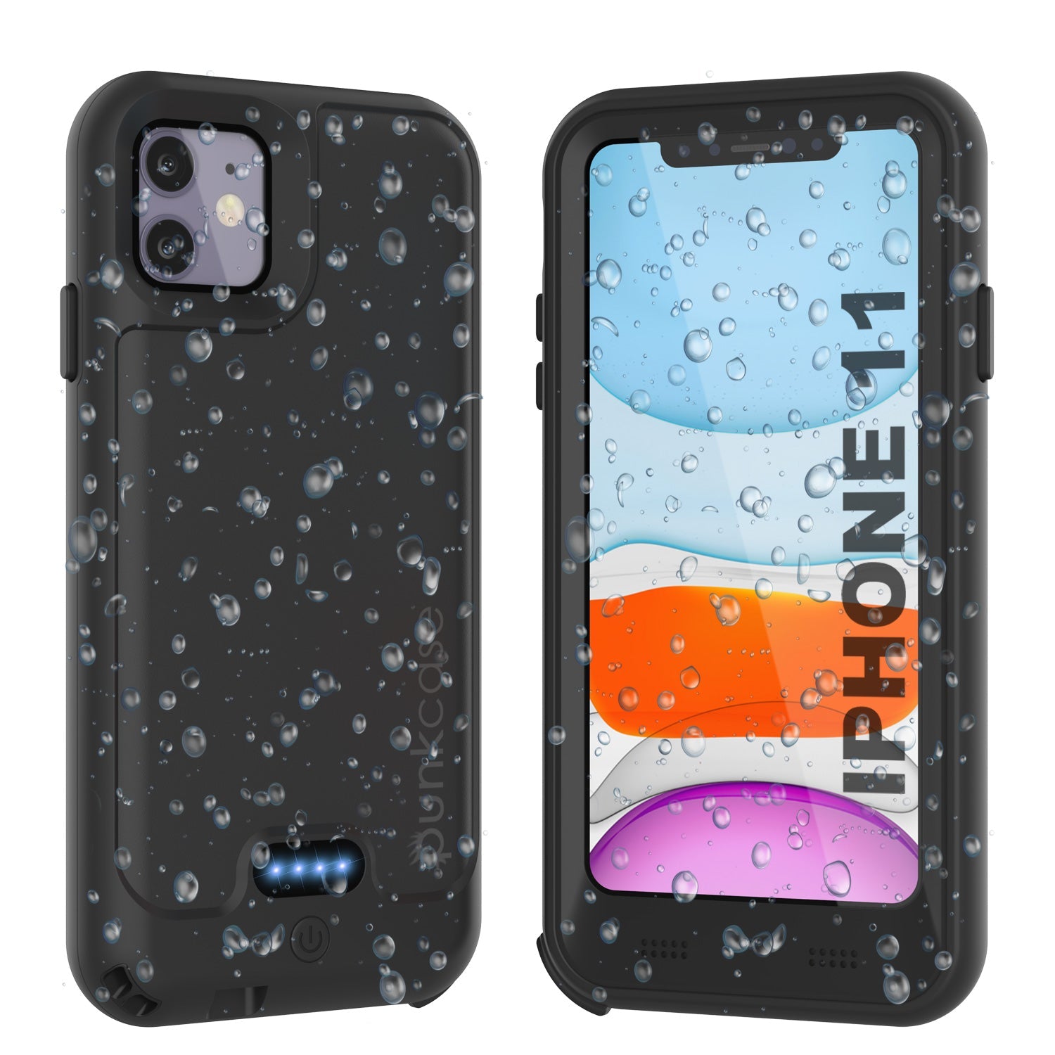 PunkJuice iPhone 11 Battery Case | Waterproof Slim 3200mAh [Black]