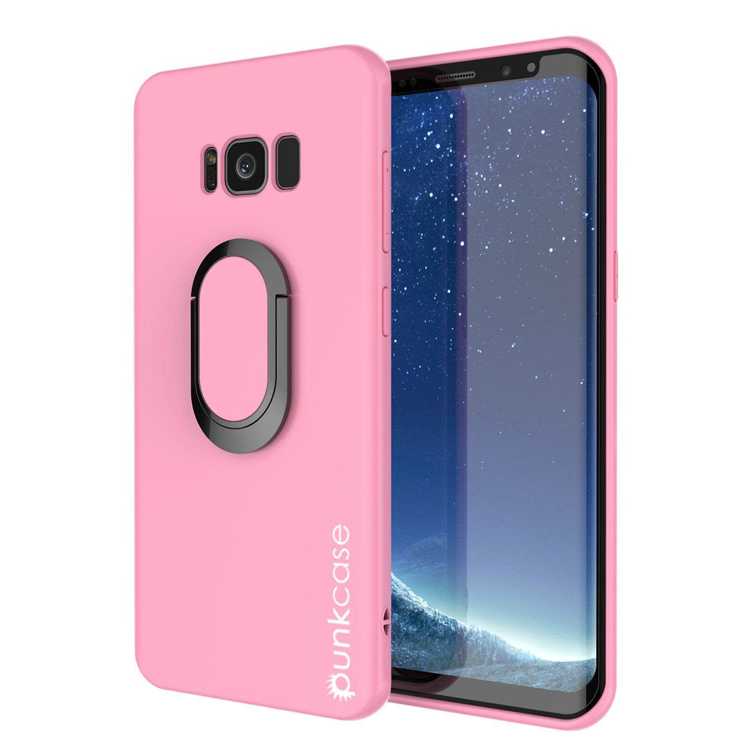 Galaxy S8 Case, Punkcase Magnetix Protective TPU Cover W/ Kickstand, Screen Protector [Pink]