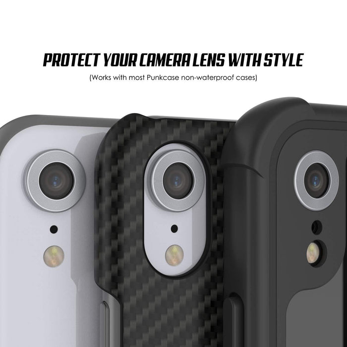 Punkcase iPhone XR Camera Protector Ring [Silver]