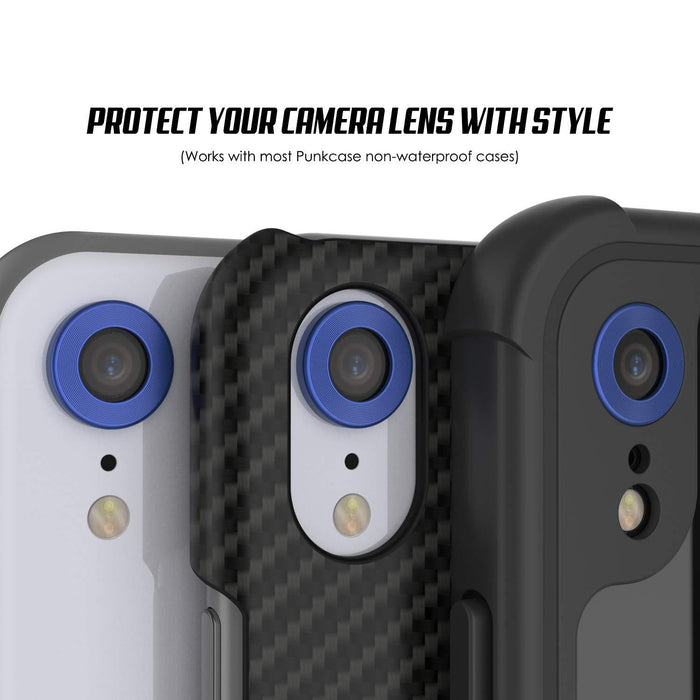 Punkcase iPhone XR Camera Protector Ring [Blue]