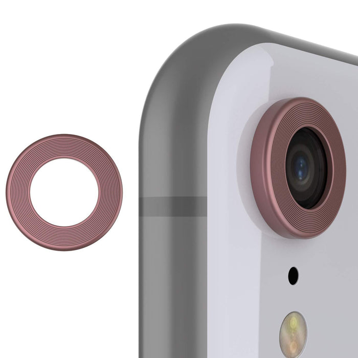 Punkcase iPhone XR Camera Protector Ring [Rose-Gold]