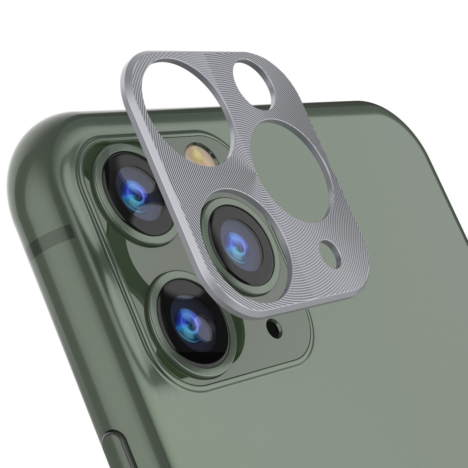 Punkcase iPhone 11 Pro Camera Protector Ring [Silver]