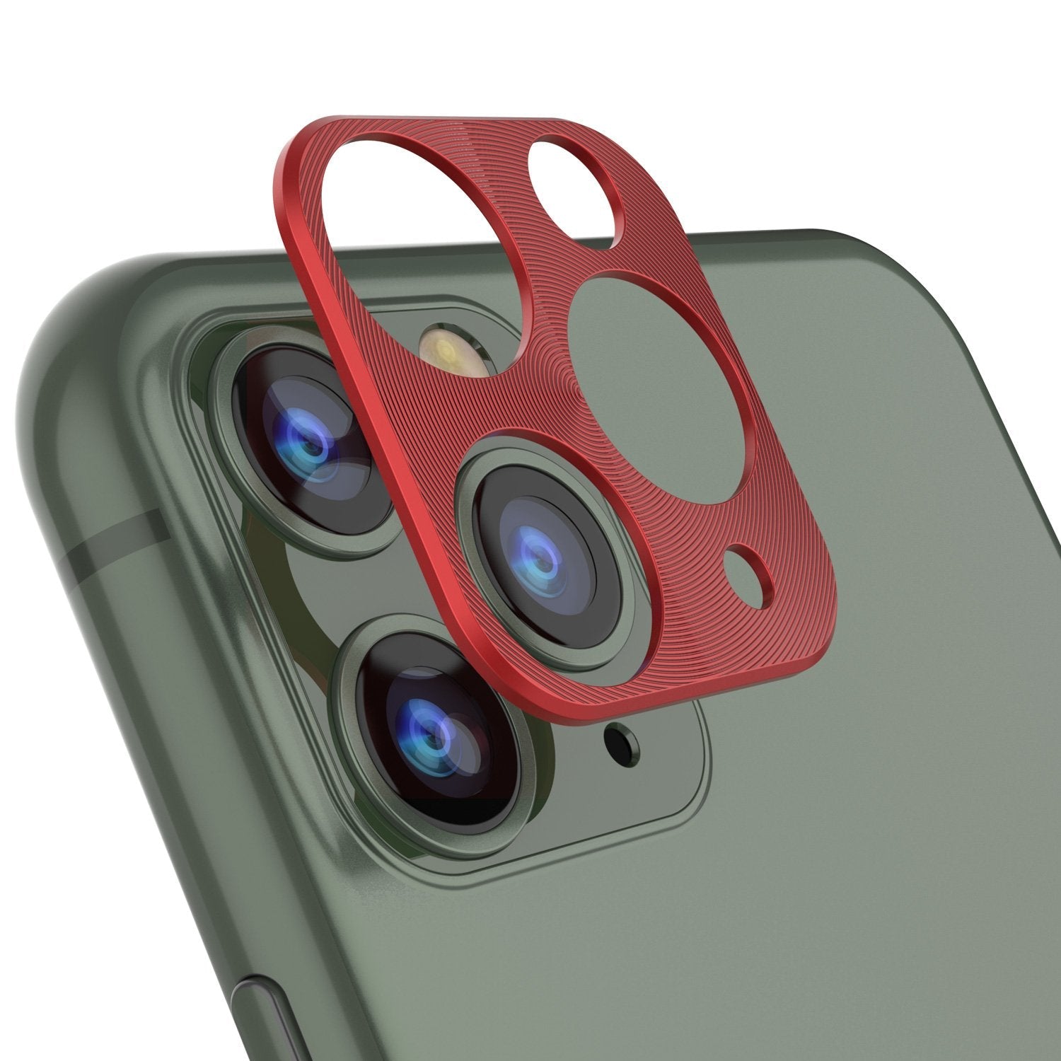 Punkcase iPhone 11 Pro Camera Protector Ring [Red]