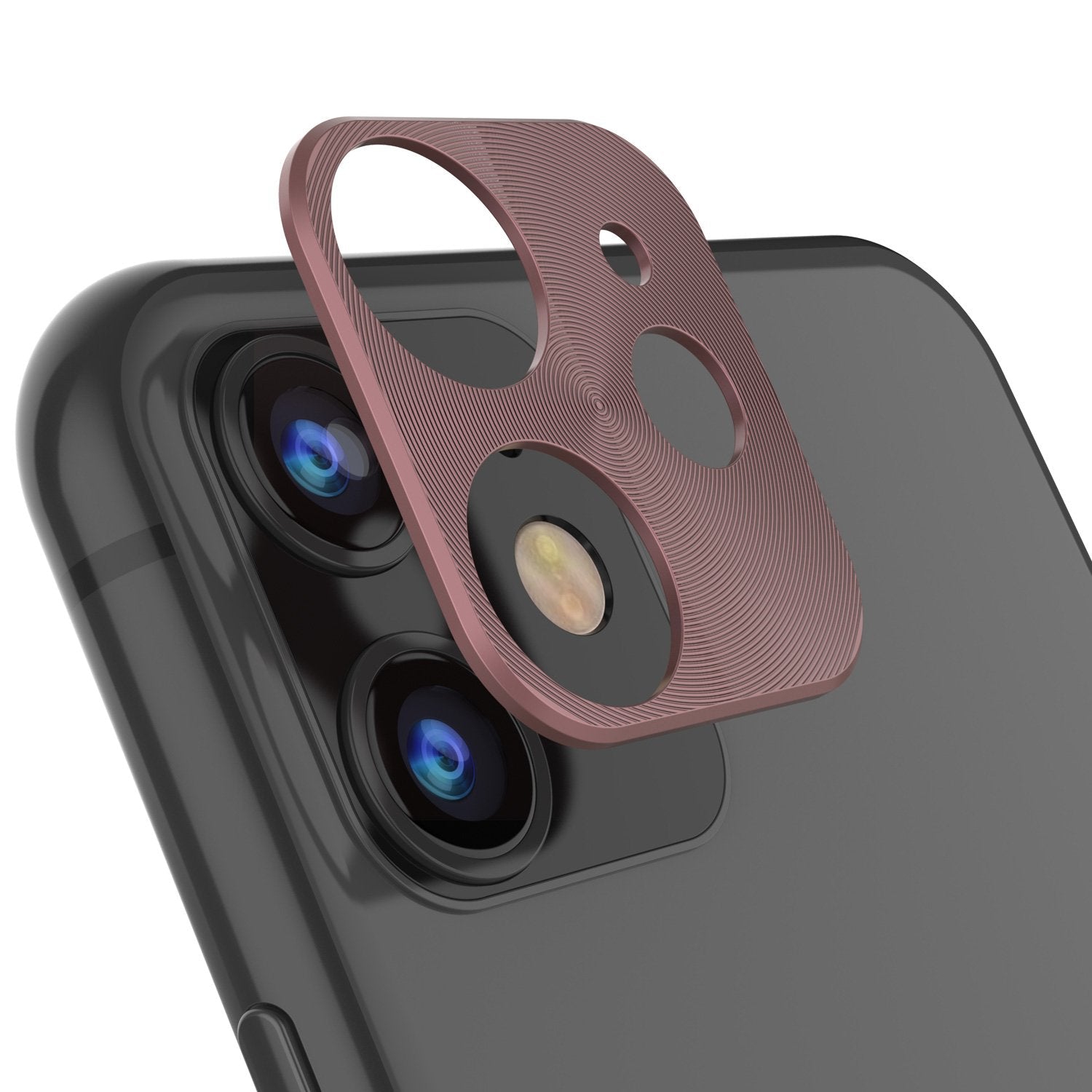 Punkcase iPhone 11 Camera Protector Ring [Rose-Gold]