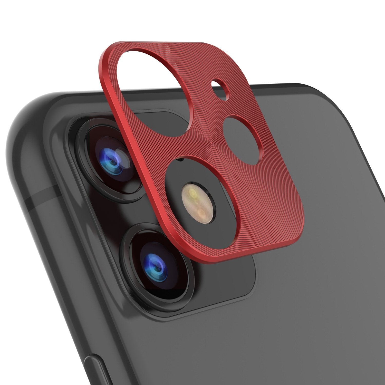 Punkcase iPhone 11 Camera Protector Ring [Red]