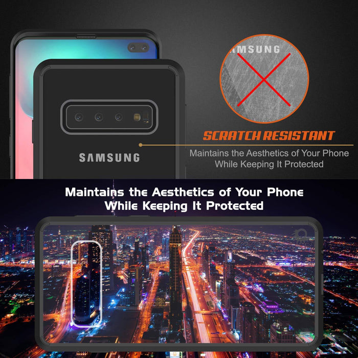 S10+ Plus Case PunkcaseÂ® LUCID 2.0 Black Series w/ PUNK SHIELD Screen Protector | Ultra Fit