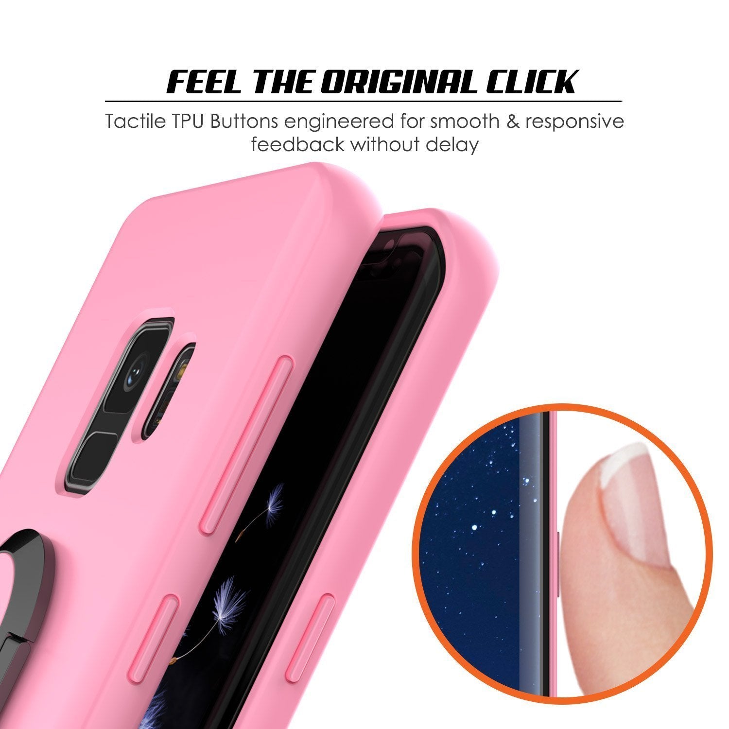 Galaxy S10e Lite Case, Punkcase Magnetix Protective TPU Cover W/ Kickstand, Sceen Protector[Pink]