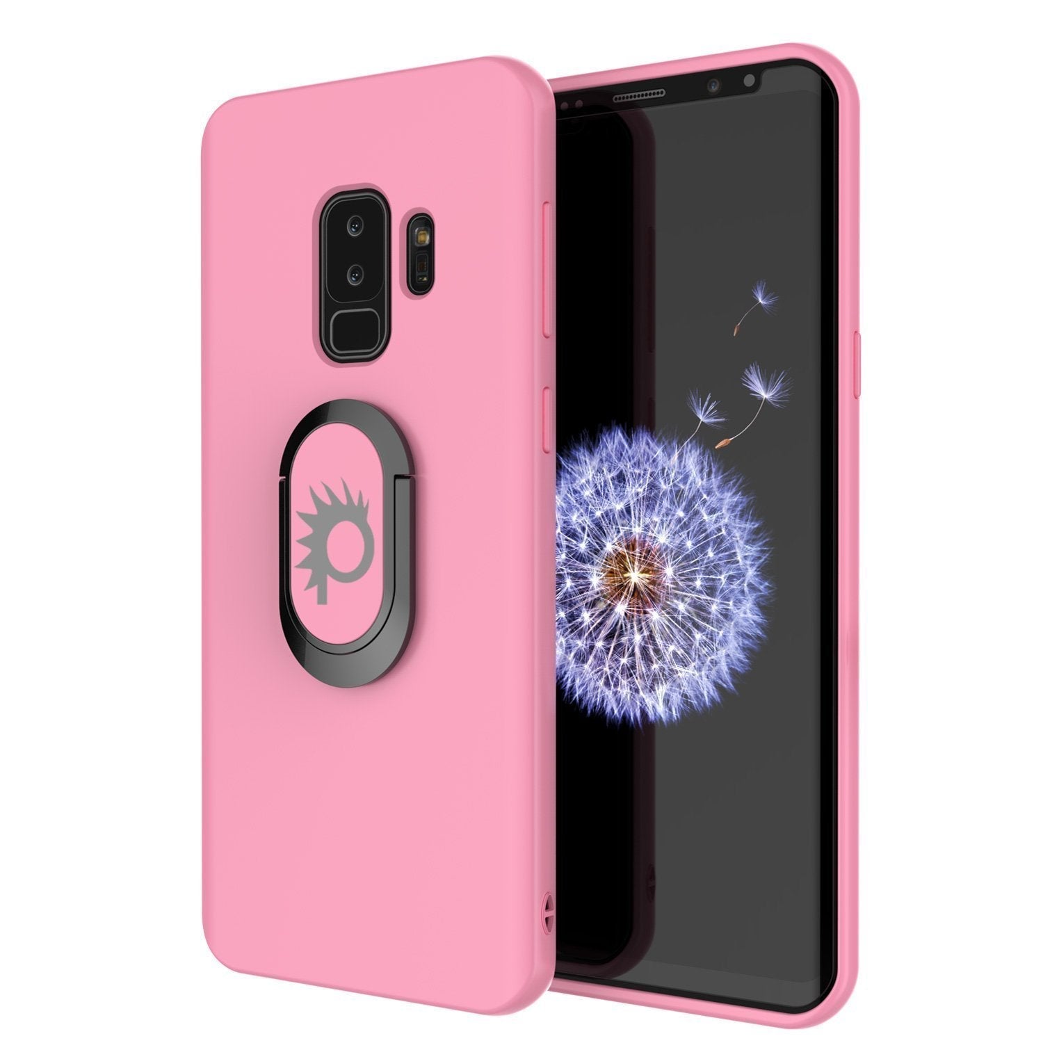 Galaxy S10+ Plus, Punkcase Magnetix Protective TPU Cover W/ Kickstand, Sceen Protector[Pink] (Color in image: pink)