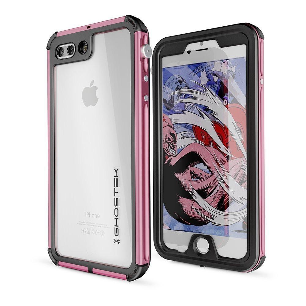 iPhone 8+ Plus Waterproof Case, Ghostek® Atomic 3.0 Pink Series