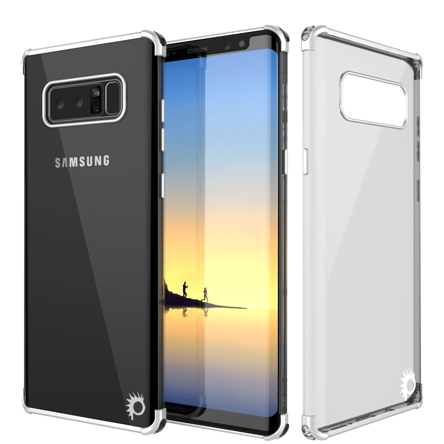 Galaxy Note 8 Anti-shockproof & Screen Protective Slim Case [Silver]