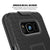 Punkcase Galaxy S8+ Plus Case, With PunkShield Glass Screen Protector, Holster Belt Clip [Black]