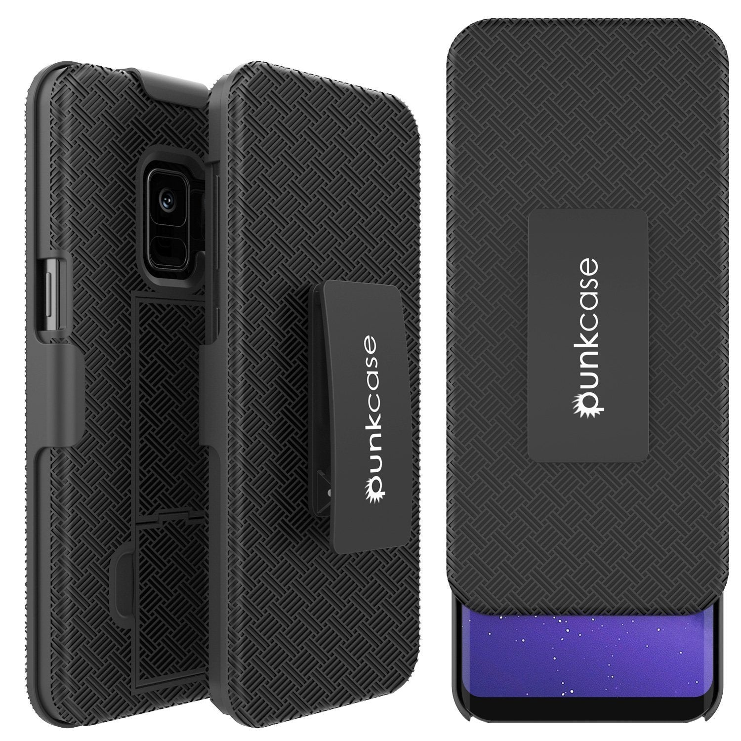 PunkCase® Galaxy S9 Case With Screen Protector, Holster Belt Clip