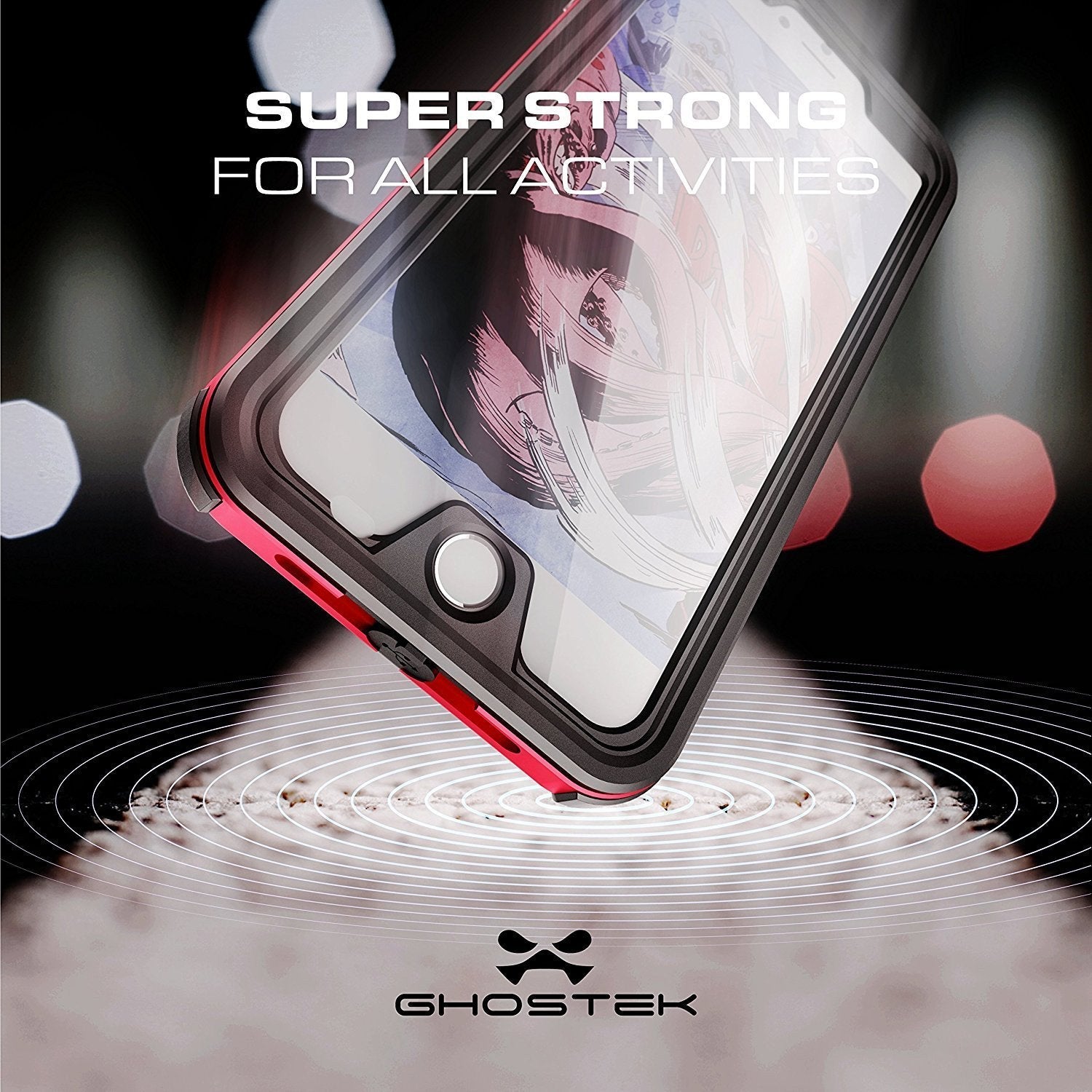 iPhone 8+ Plus Waterproof Case, Ghostek® Atomic 3.0 Pink Series 