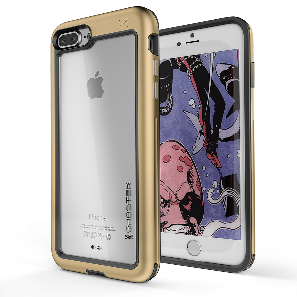 iPhone 8+ Plus Waterproof Case, Ghostek® Atomic Series | Shockproof | Dirt-proof | Snow-proof | Ultra Fit | [GOLD]