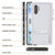 PunkCase Galaxy Note 10 Waterproof Case, [KickStud Series] Armor Cover [White] (Color in image: Black)