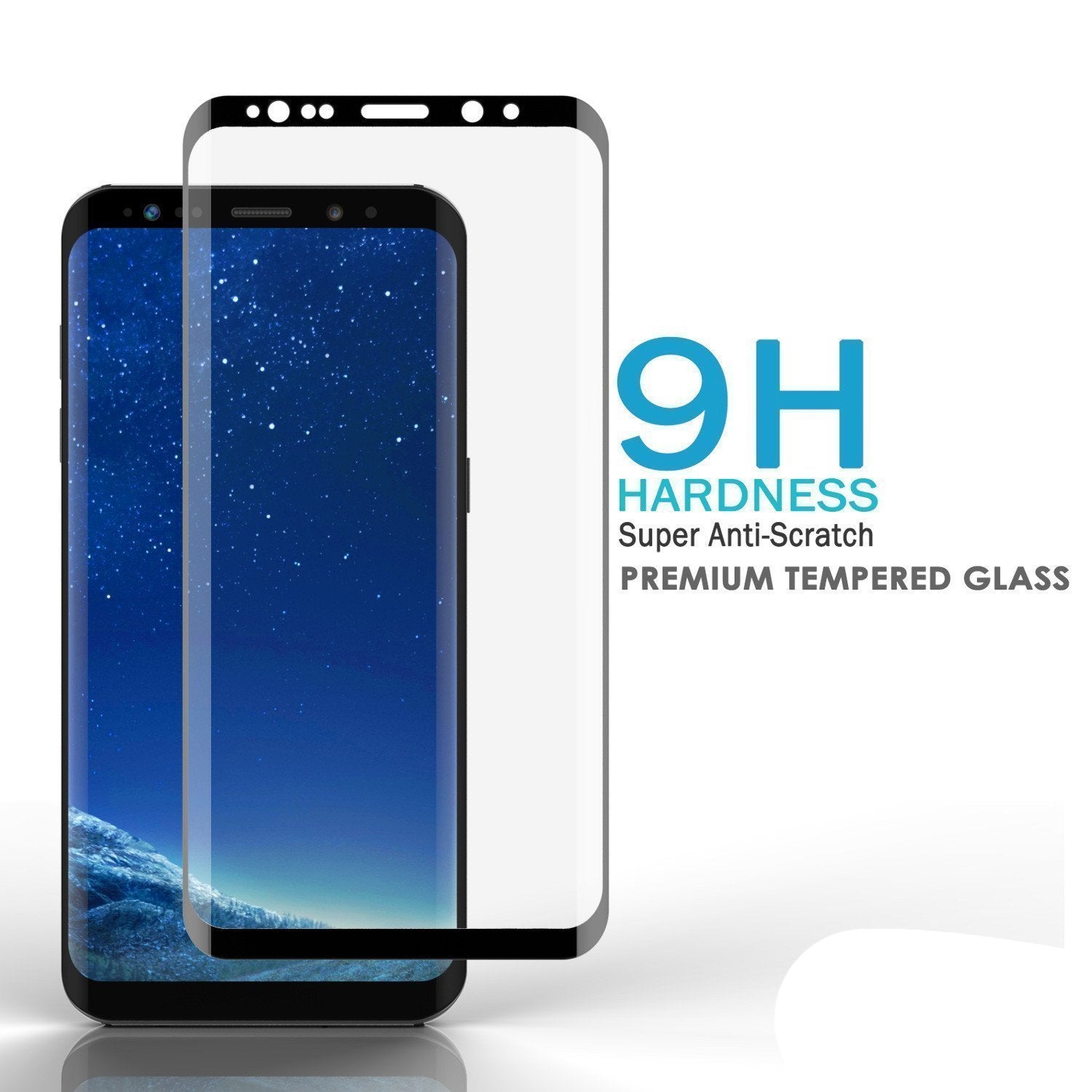 Galaxy S21+ Plus Black Punkcase Glass SHIELD Tempered Glass Screen Protector 0.33mm Thick 9H Glass